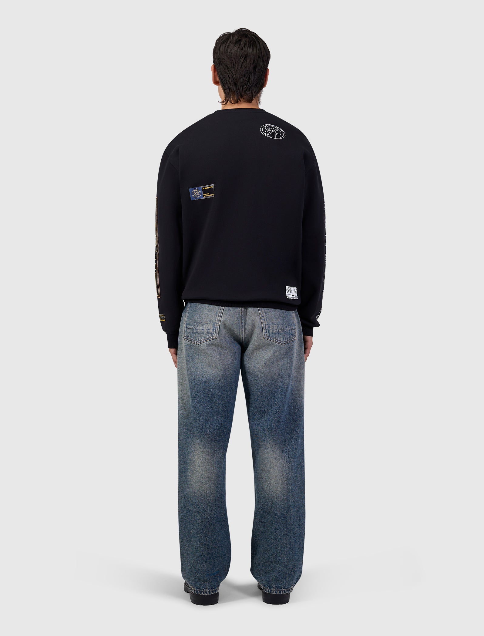 Rooted By Friendship Crest Sweater | Black