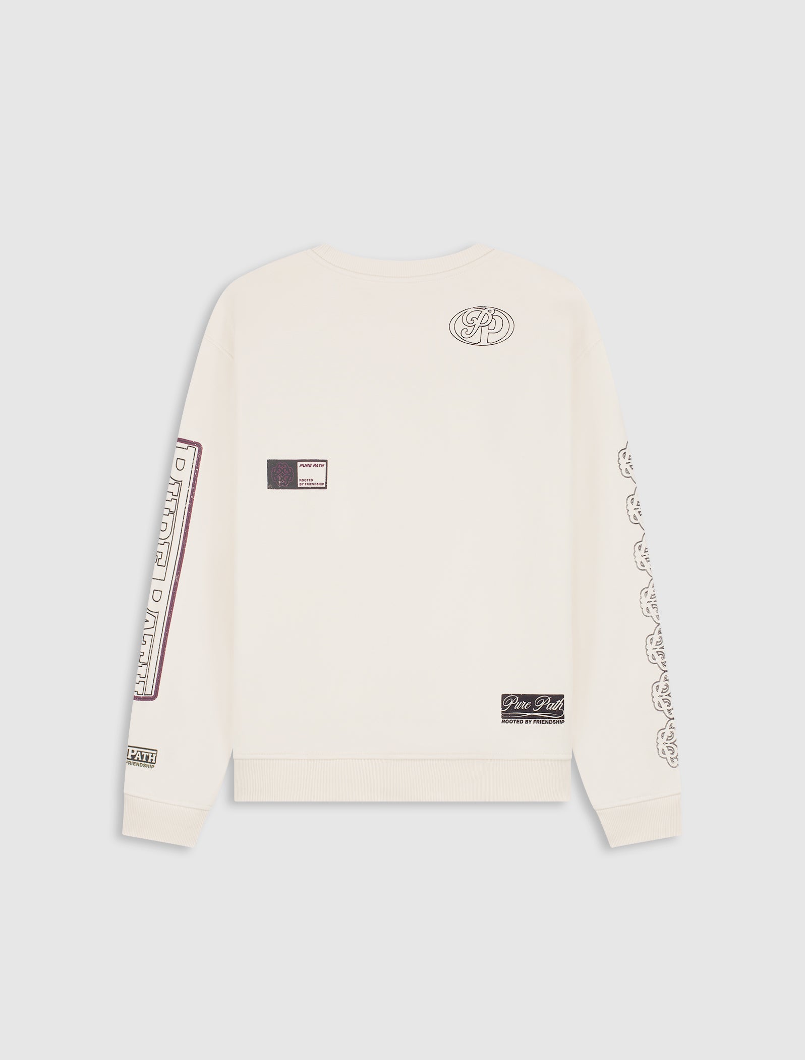 Rooted By Friendship Crest Sweater | Ecru