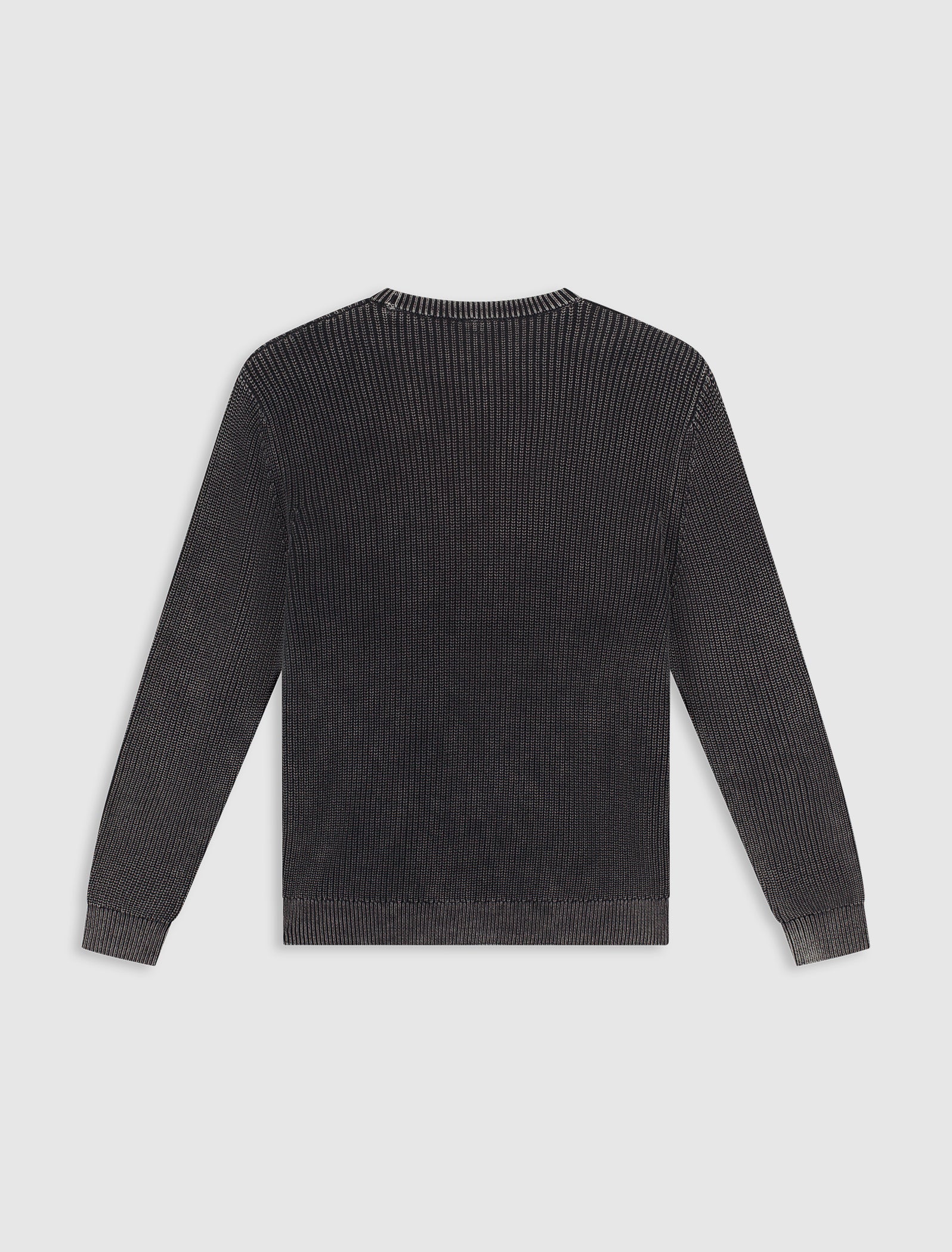 Washed United Knit Sweater | Black