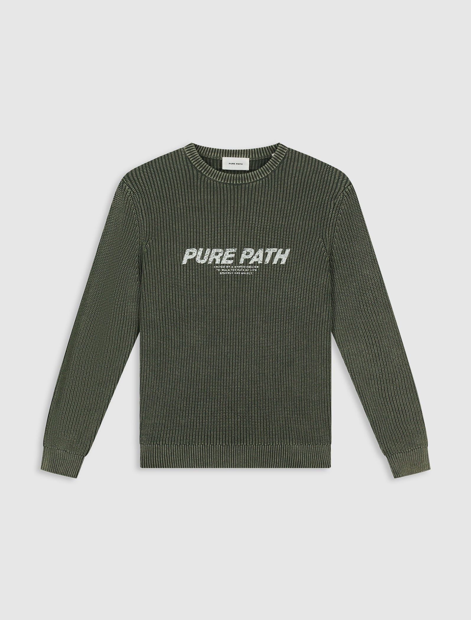 Washed United Knit Sweater | Dark Army