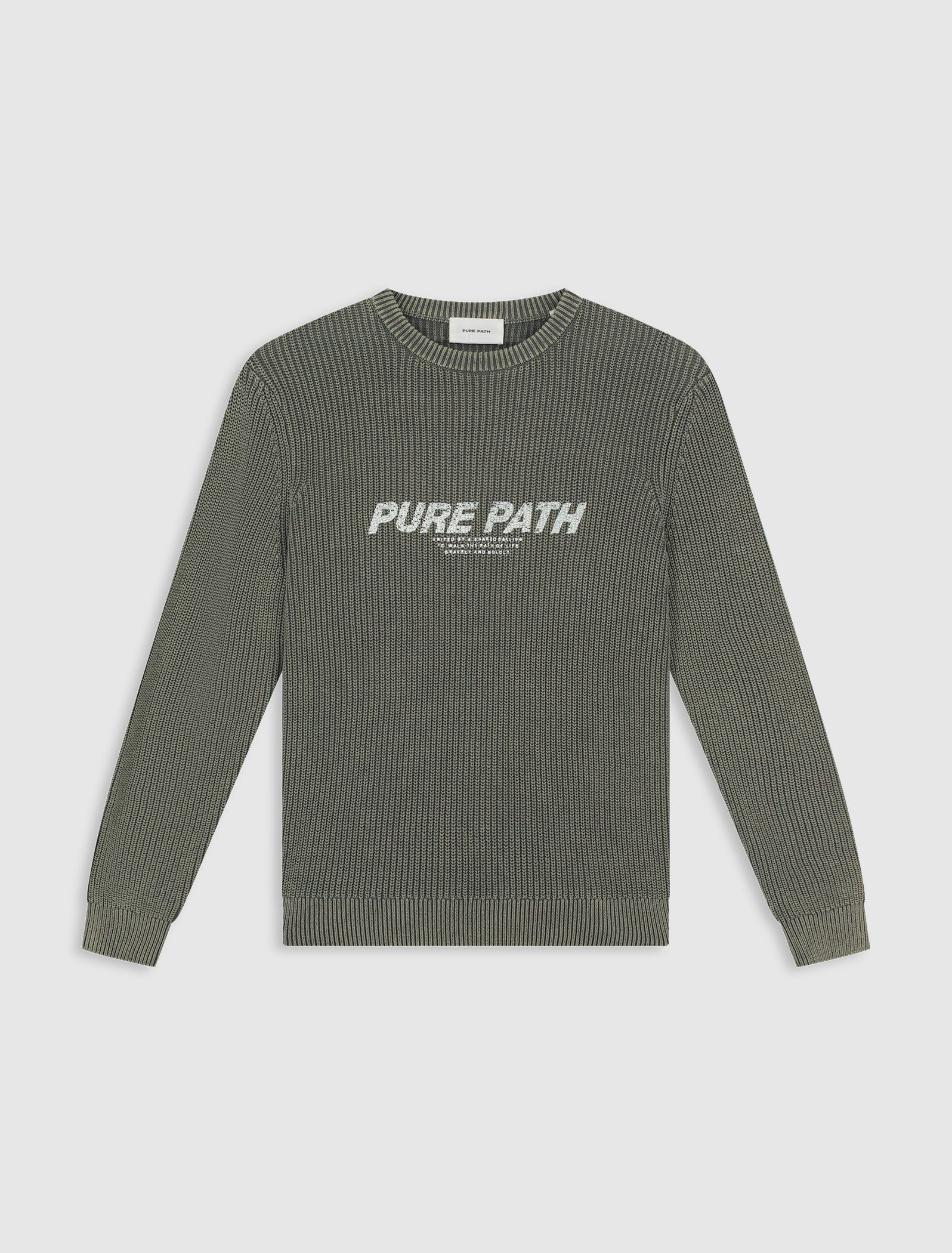 Washed United Knit Sweater | Dark Army