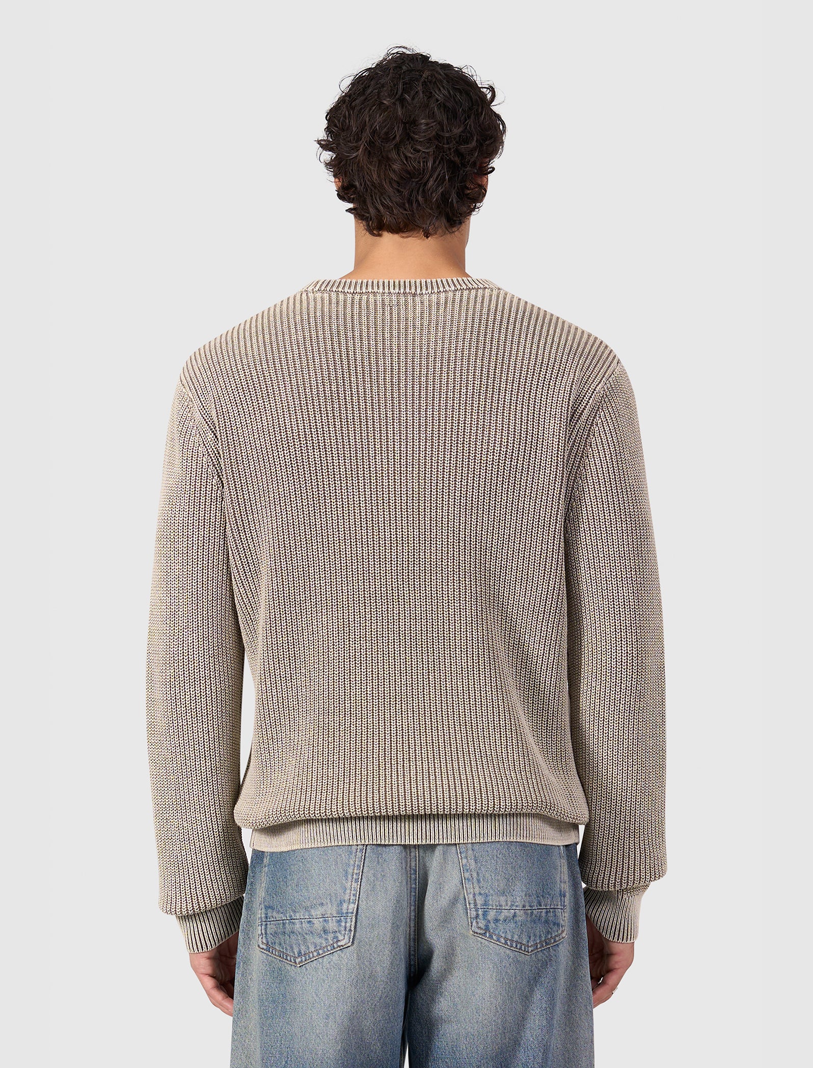 Washed United Knit Sweater | Taupe