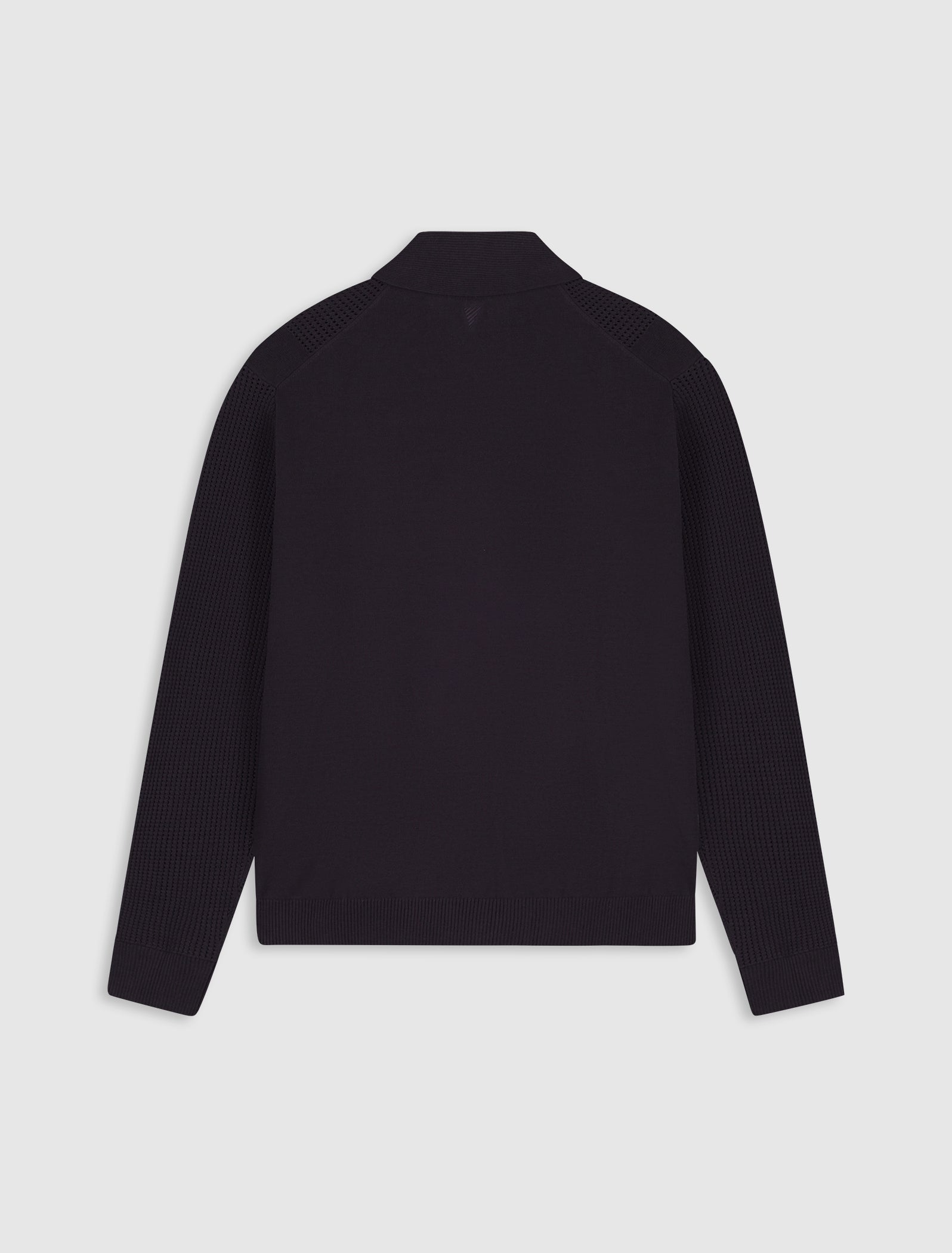 Emblem Knit Polo | Dark Brown