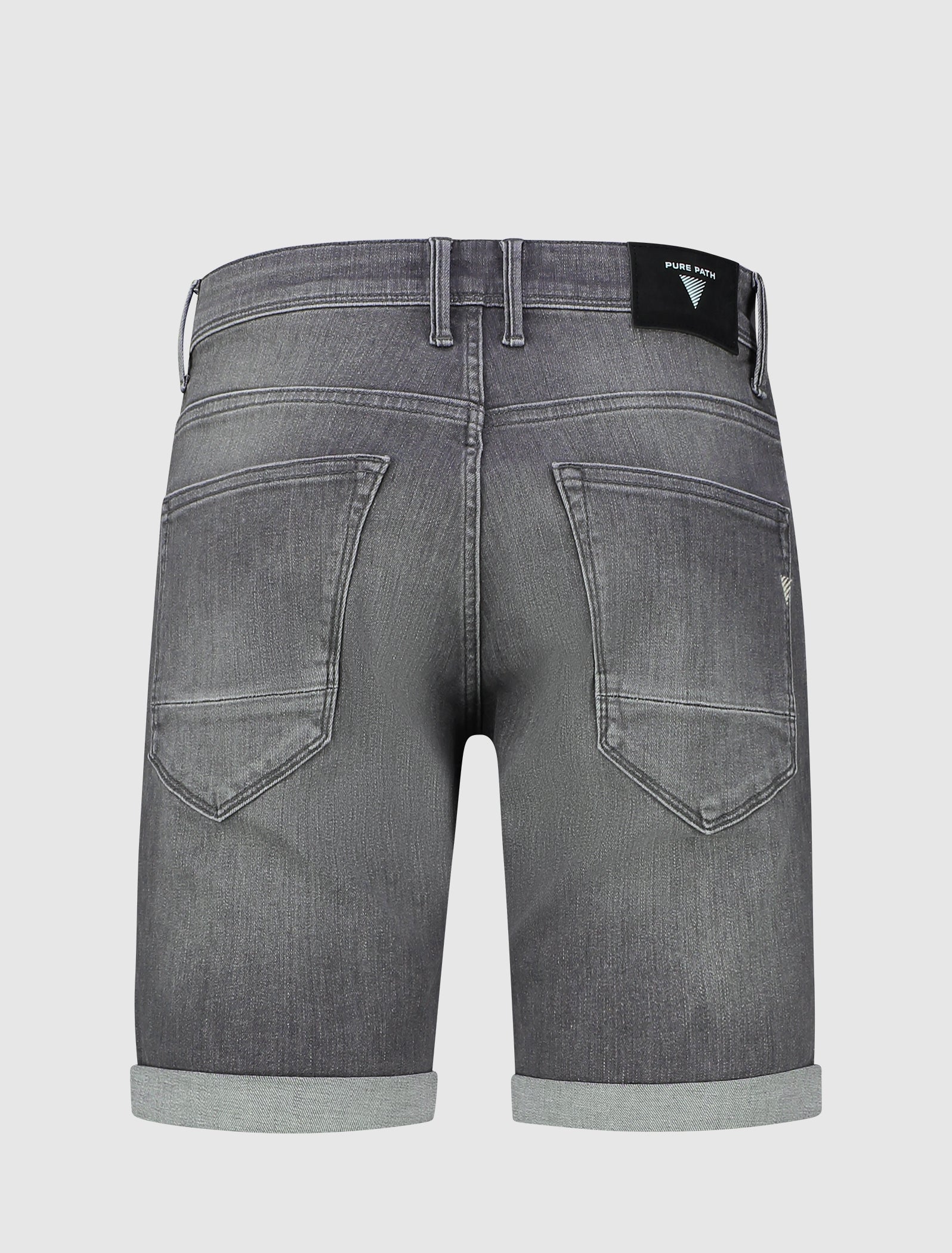 The Steve Skinny Fit Shorts | Denim Mid Grey