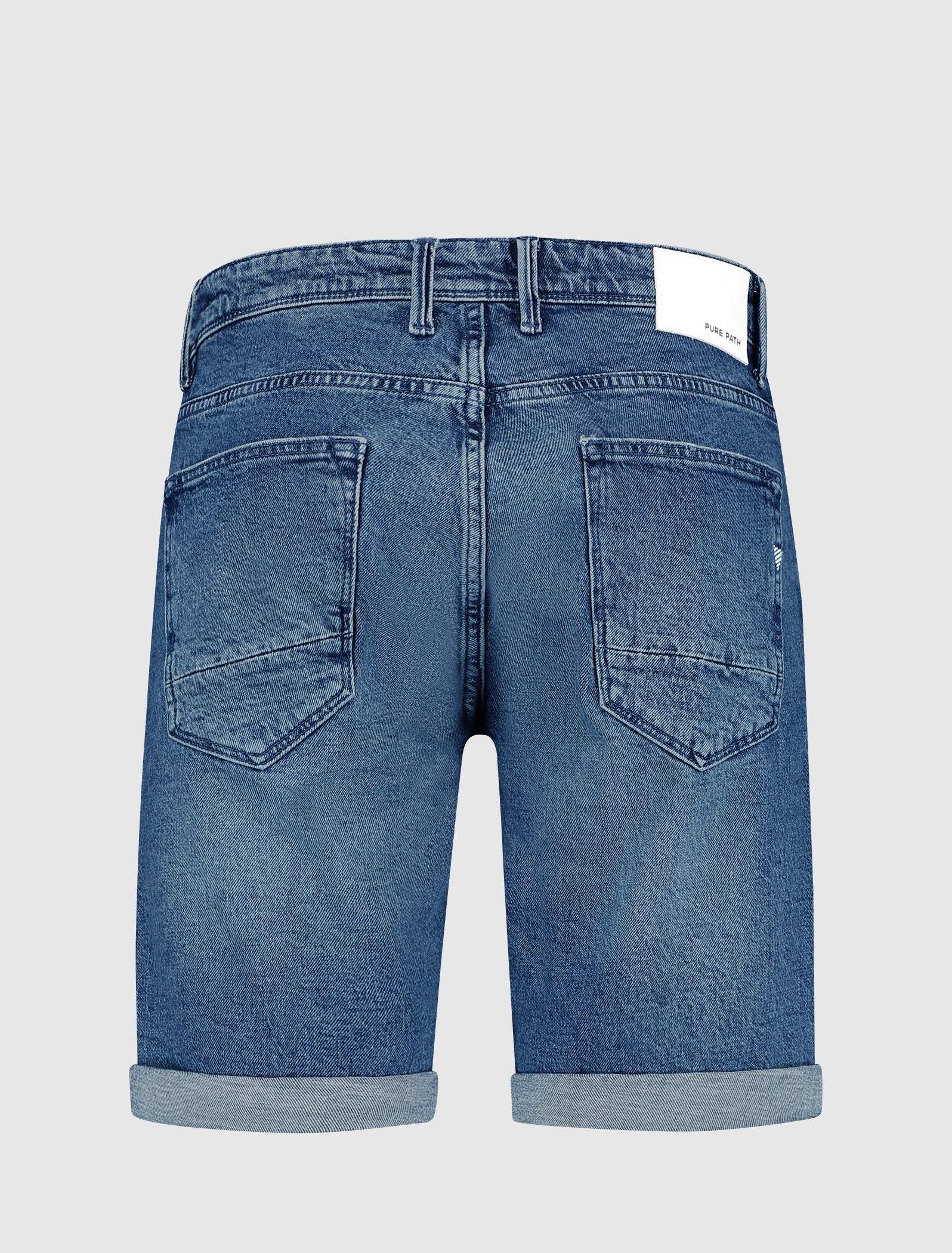 The Miles Slim Fit Shorts | Denim Mid Blue