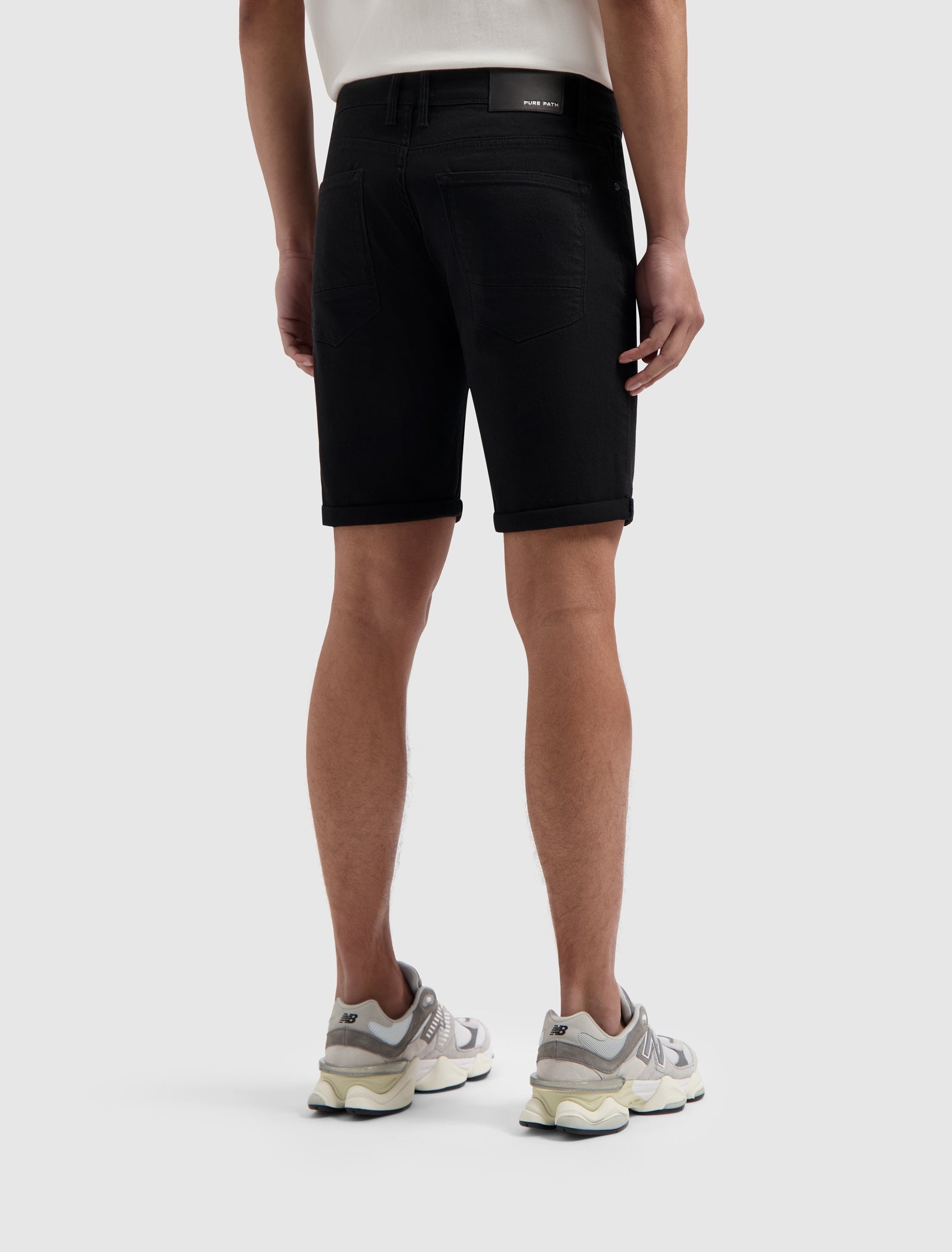 The Steve Skinny Fit Shorts | Black