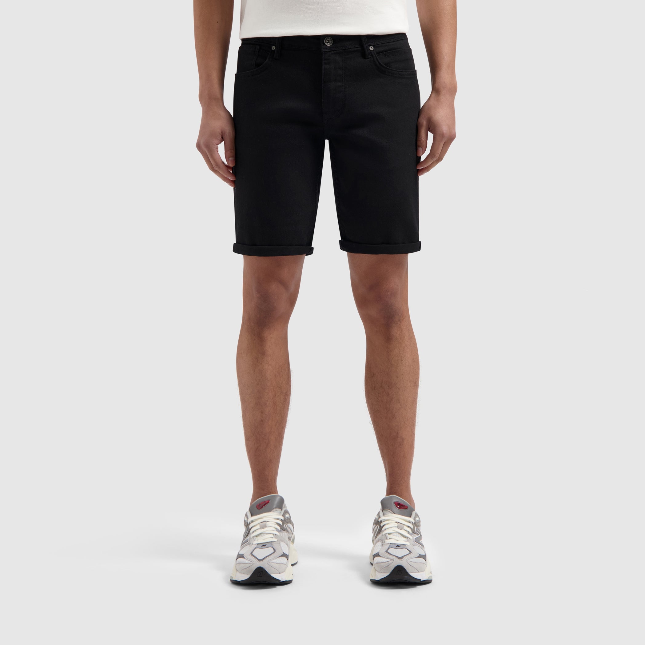 The Steve Skinny Fit Shorts | Black