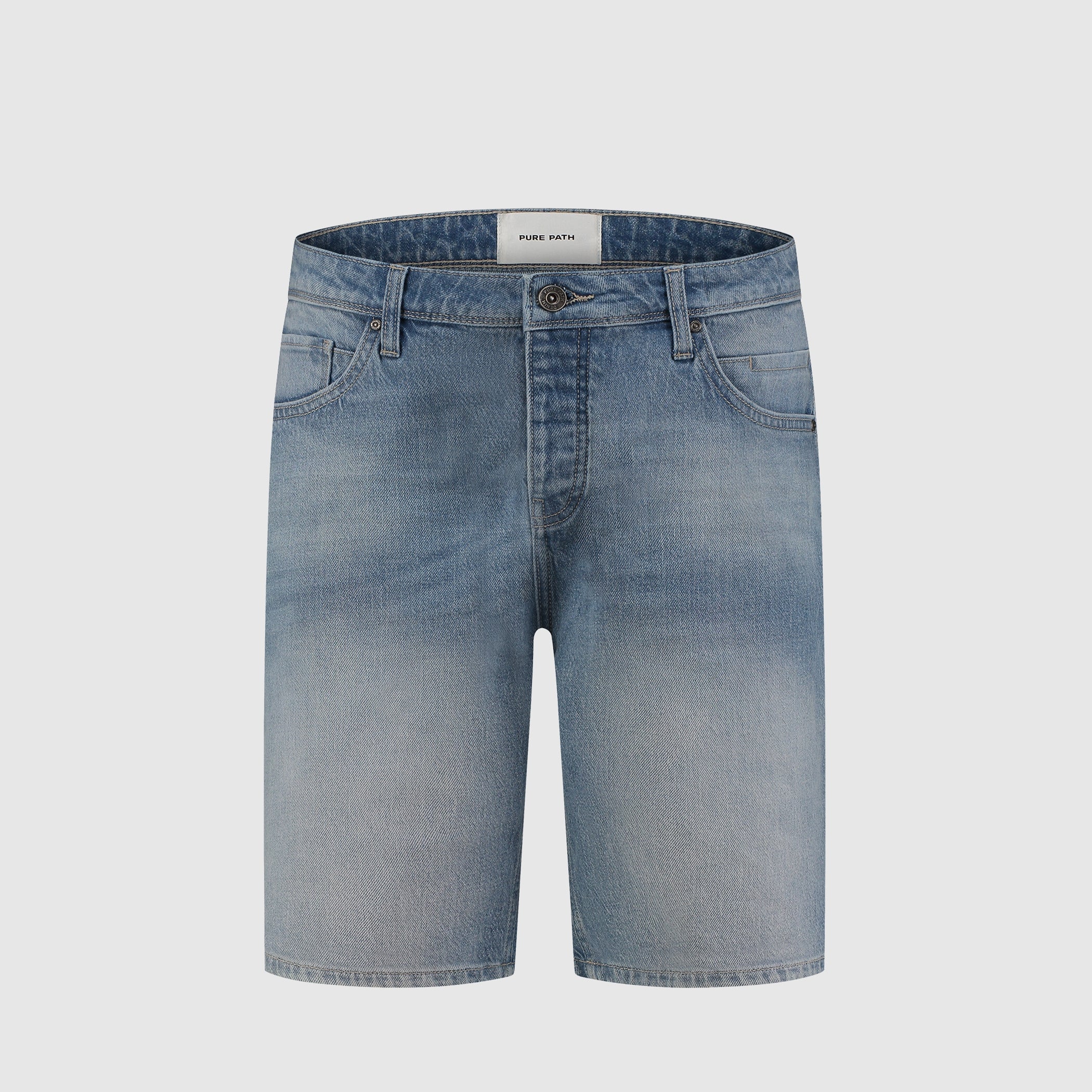 The Owen Regular Fit Shorts | Denim Light Blue