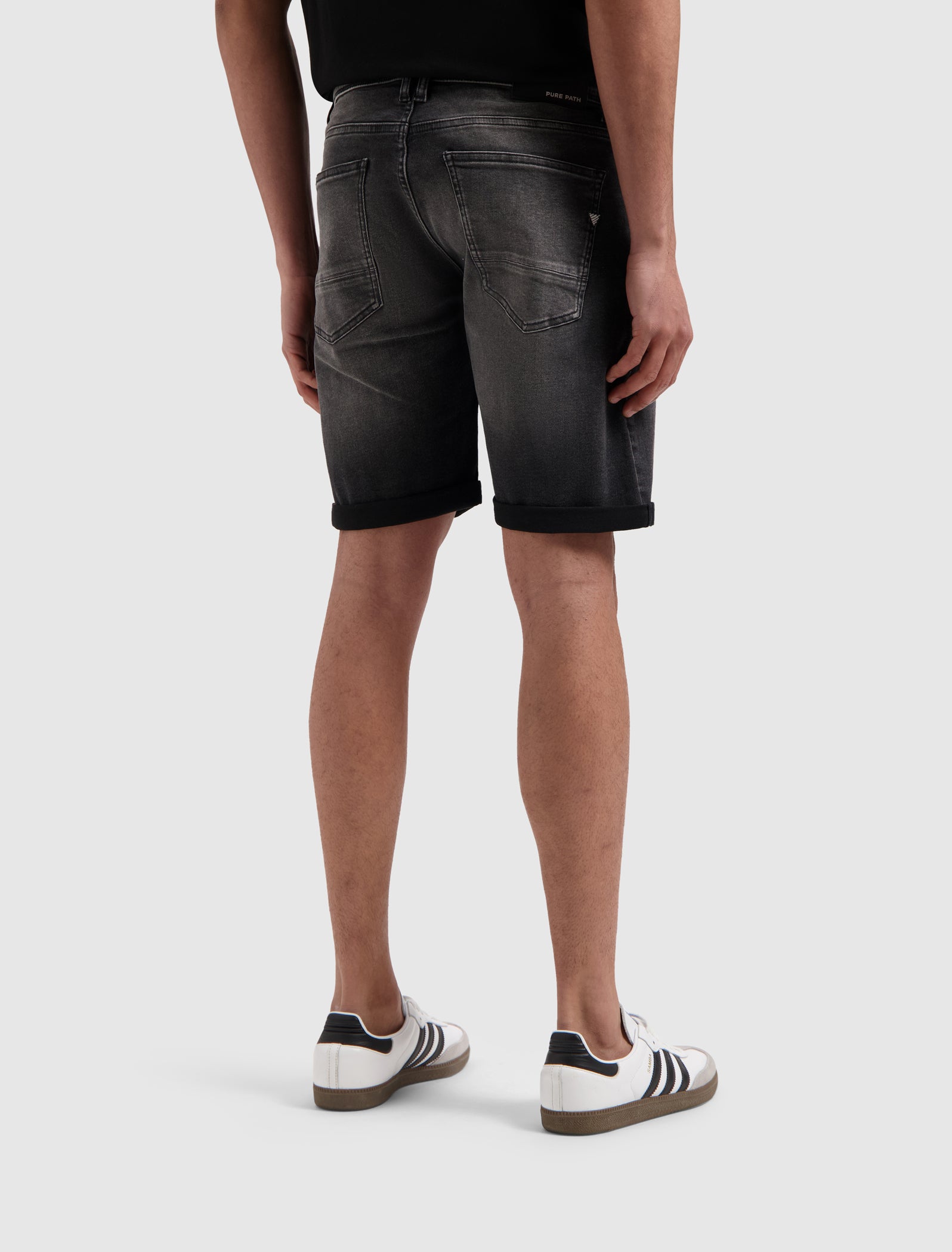 The Miles Slim Fit Shorts | Denim Dark Grey