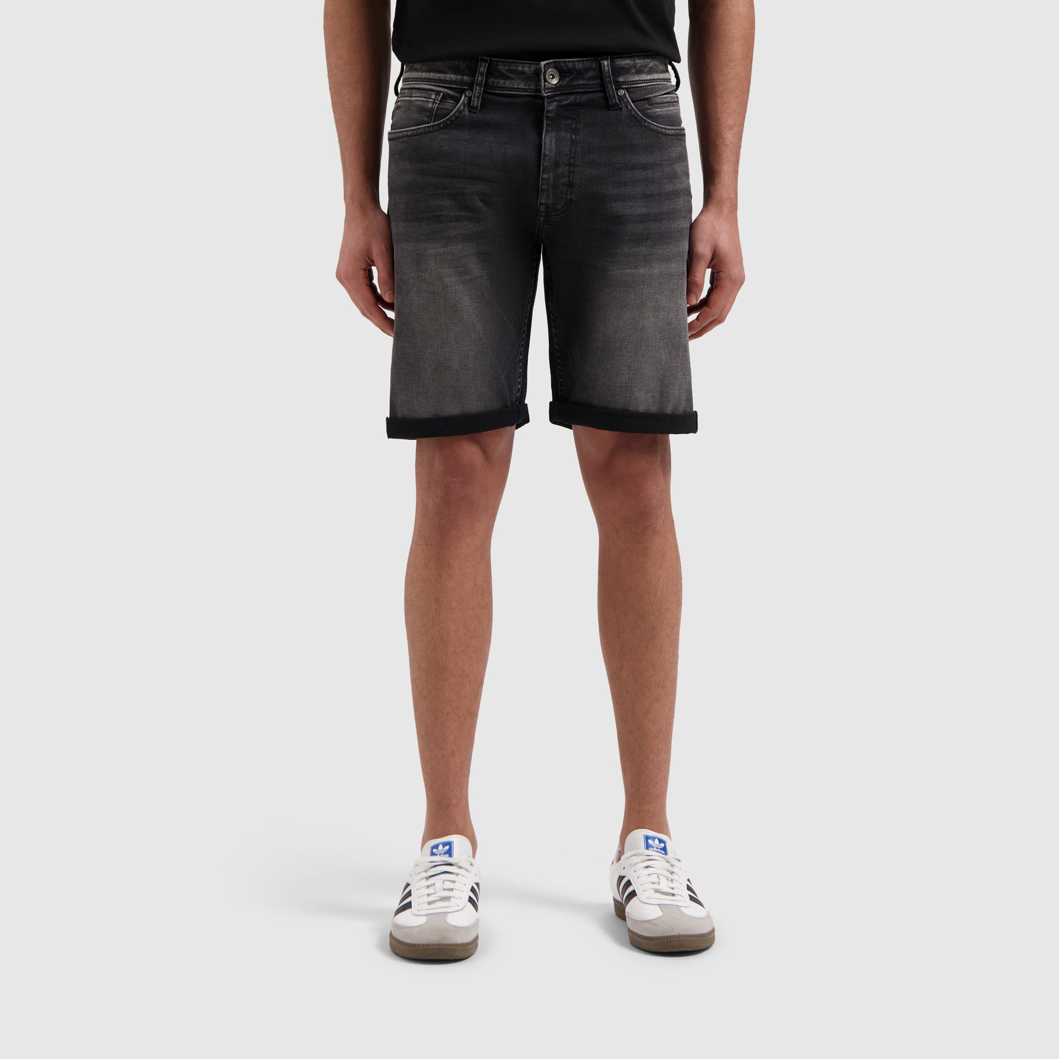 The Miles Slim Fit Shorts | Denim Dark Grey