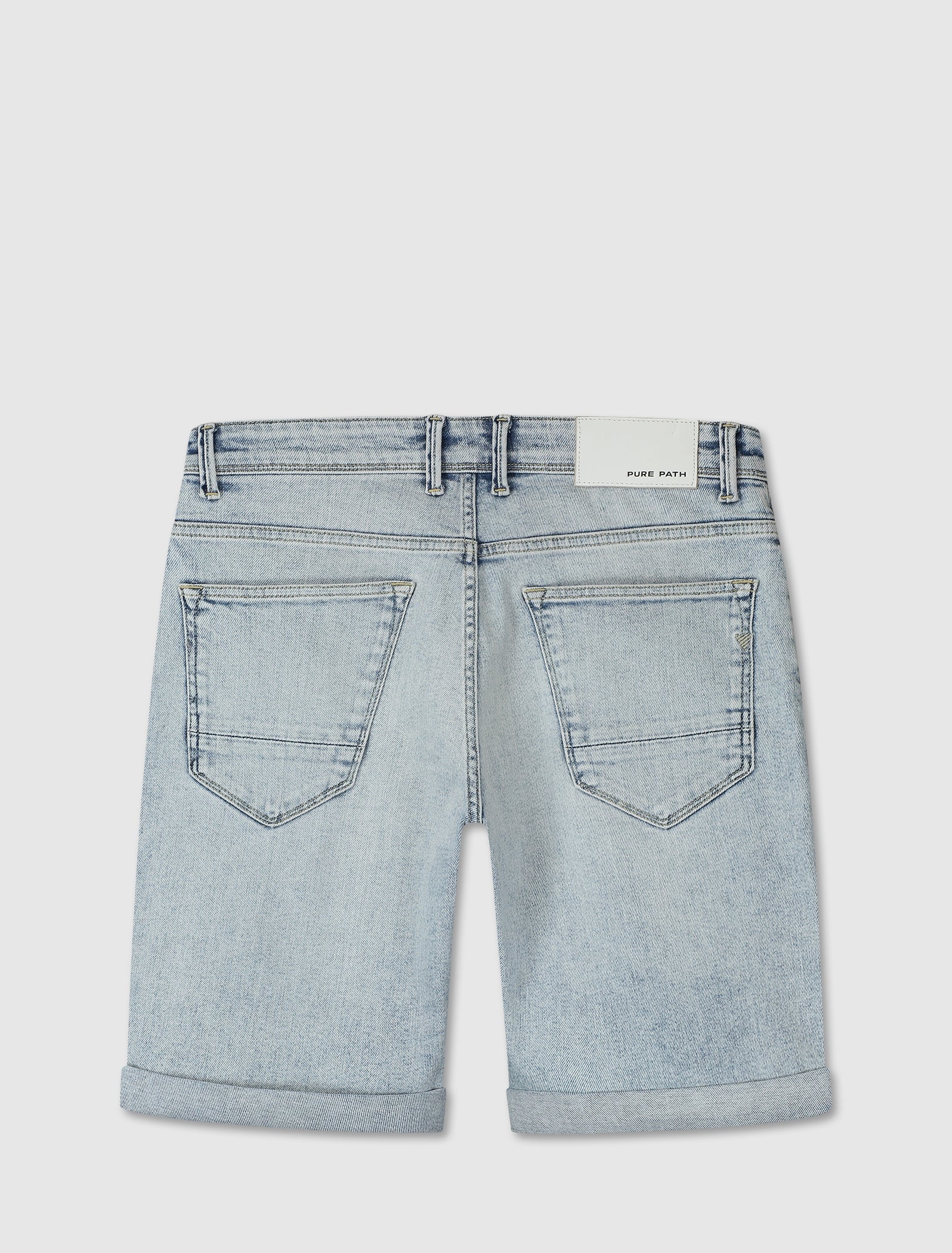 The Miles Slim Fit Shorts | Denim Light Blue