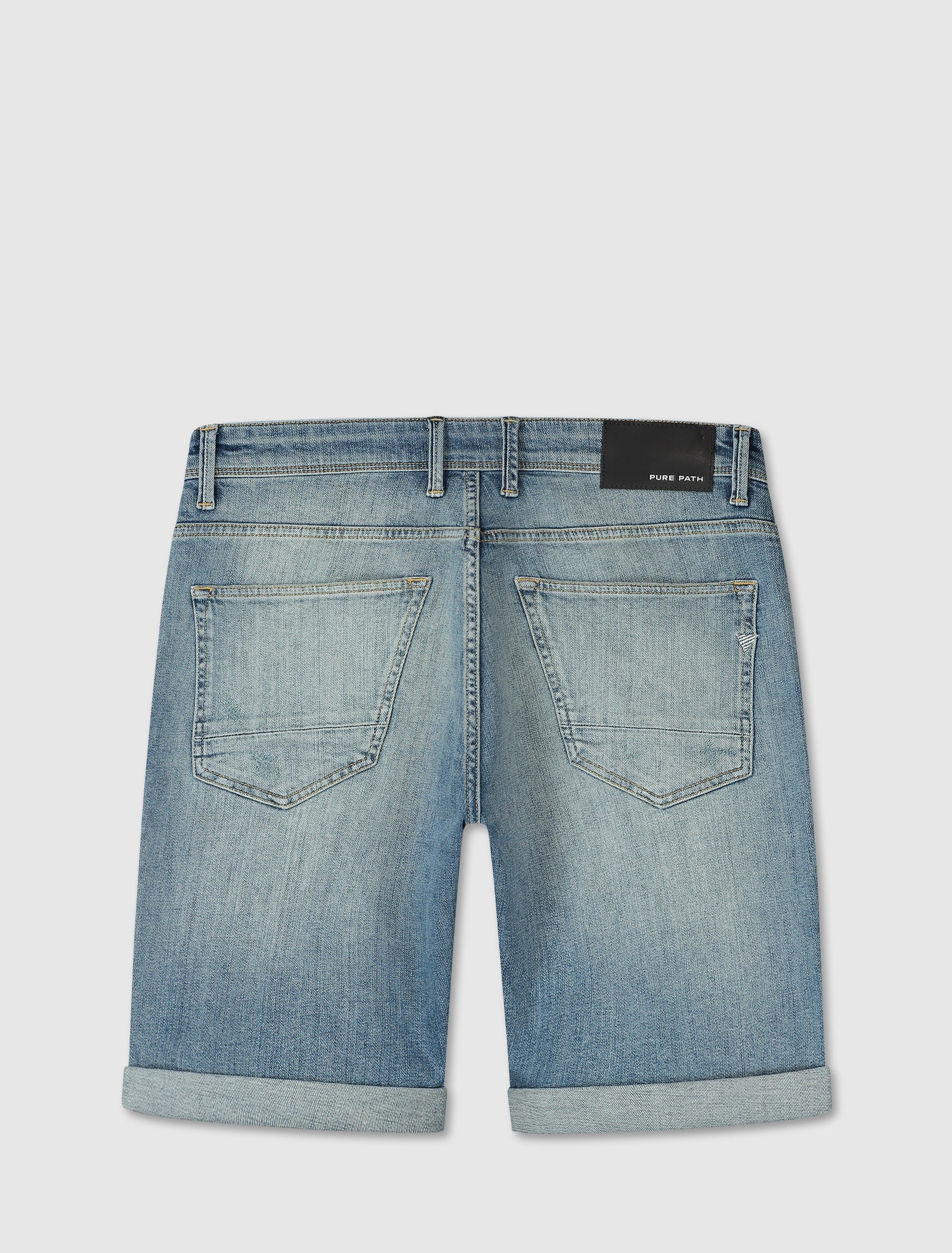 The Miles Slim Fit Shorts | Denim Blue Green
