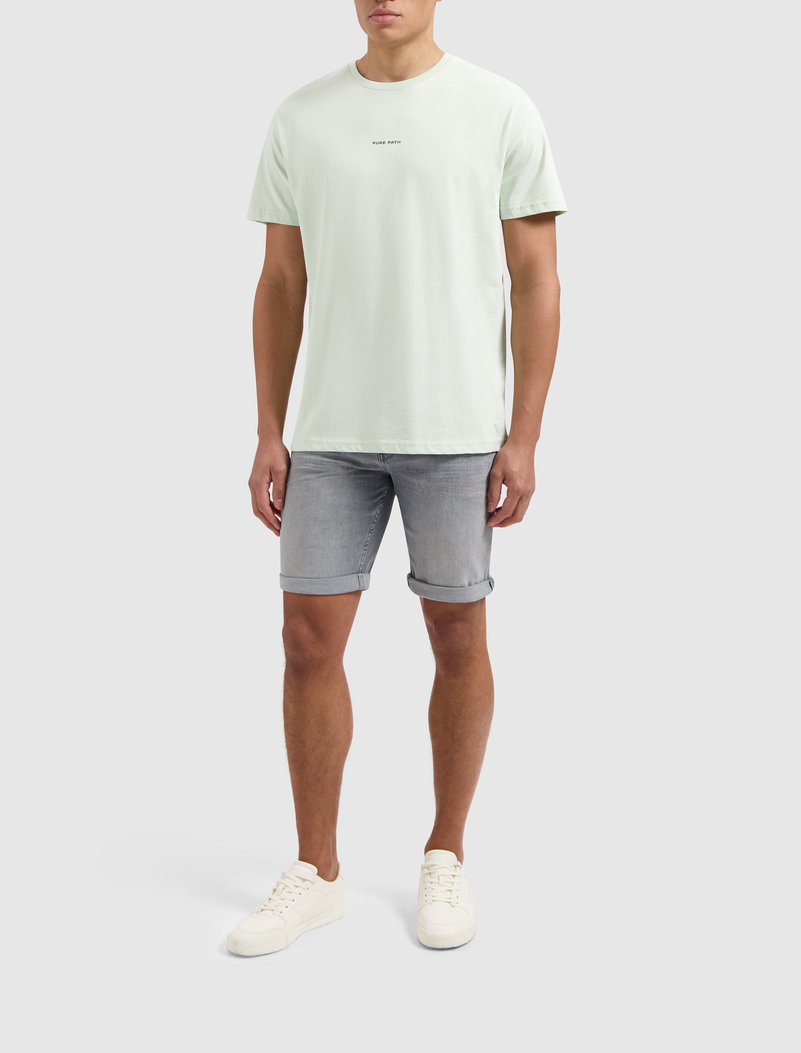 The Miles Slim Fit Shorts | Denim Mid Grey