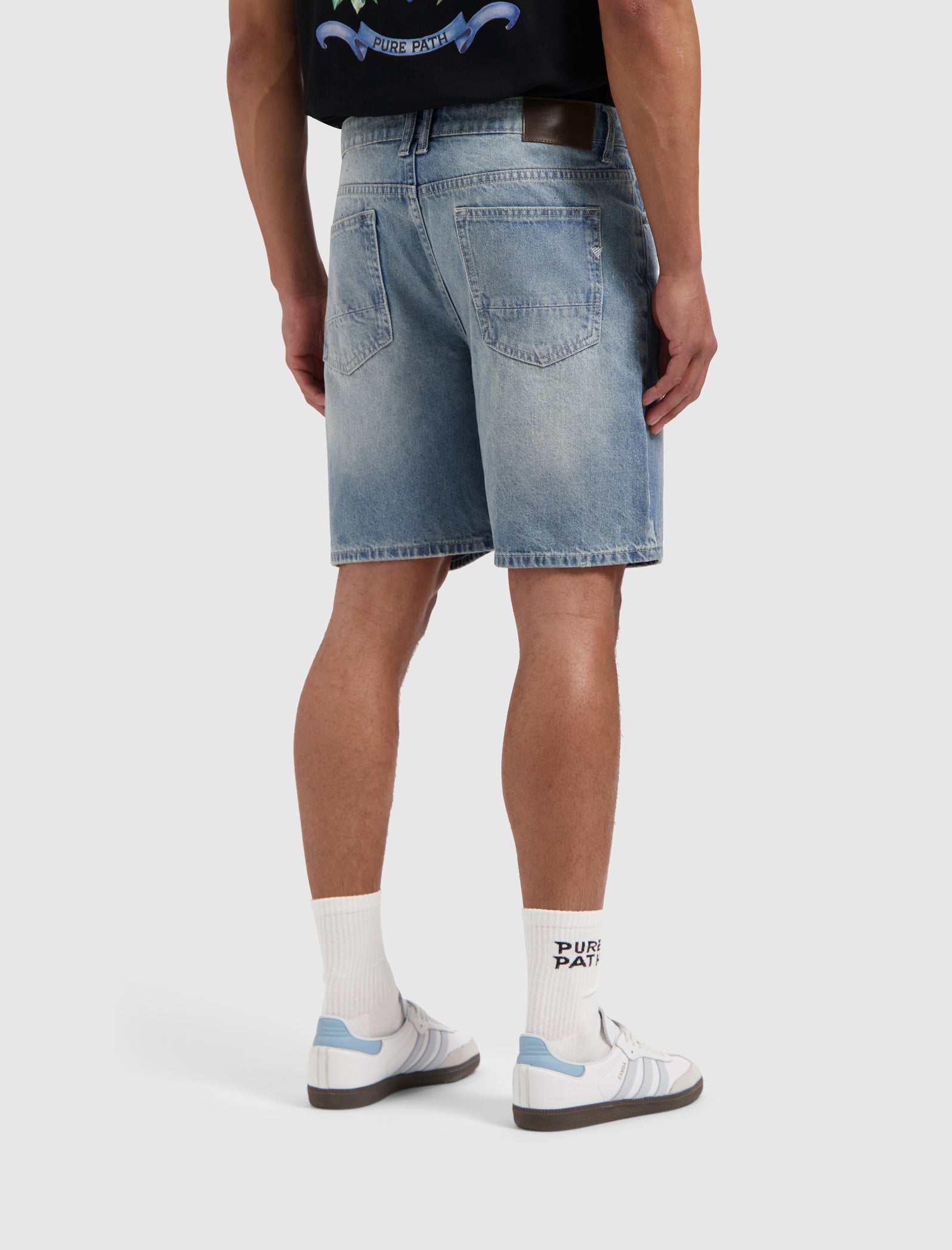 The Owen Regular Fit Shorts | Denim Mid Blue