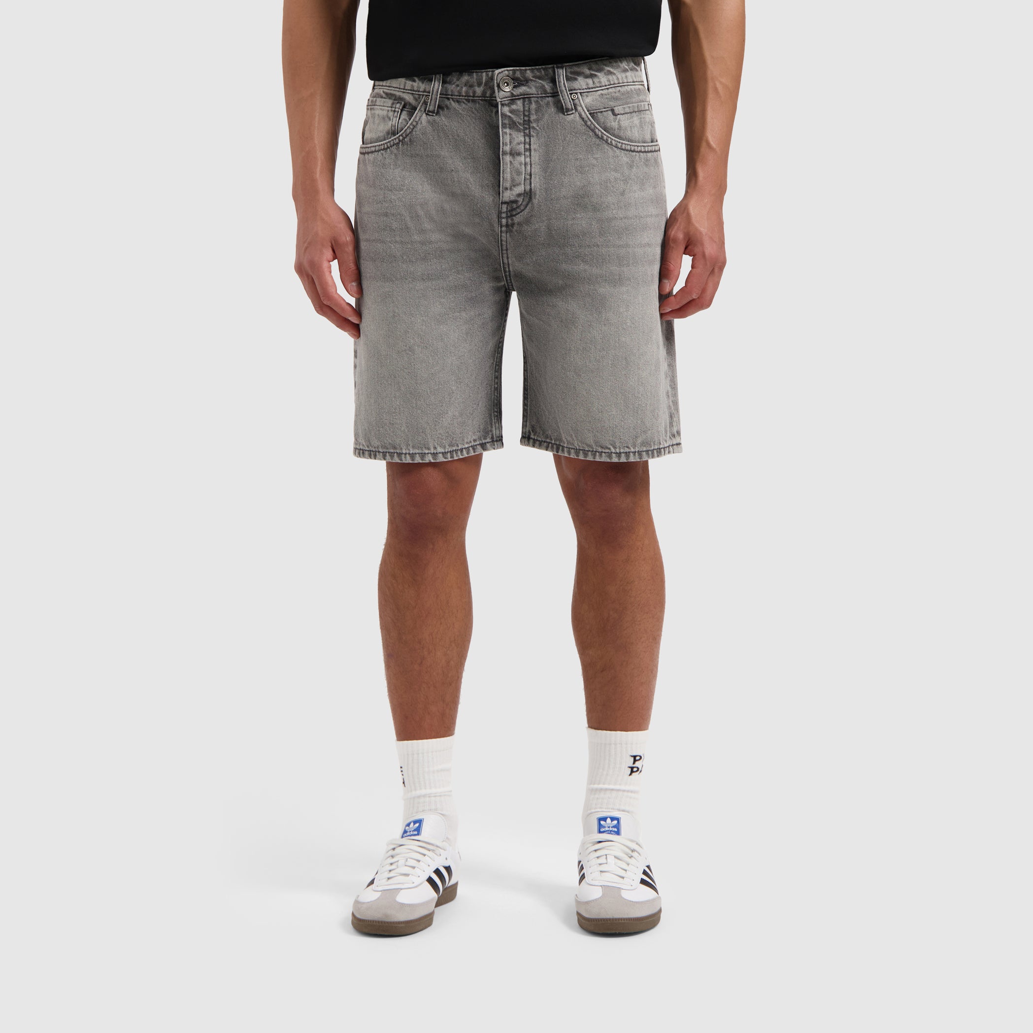 The Owen Regular Fit Shorts | Denim Mid Grey