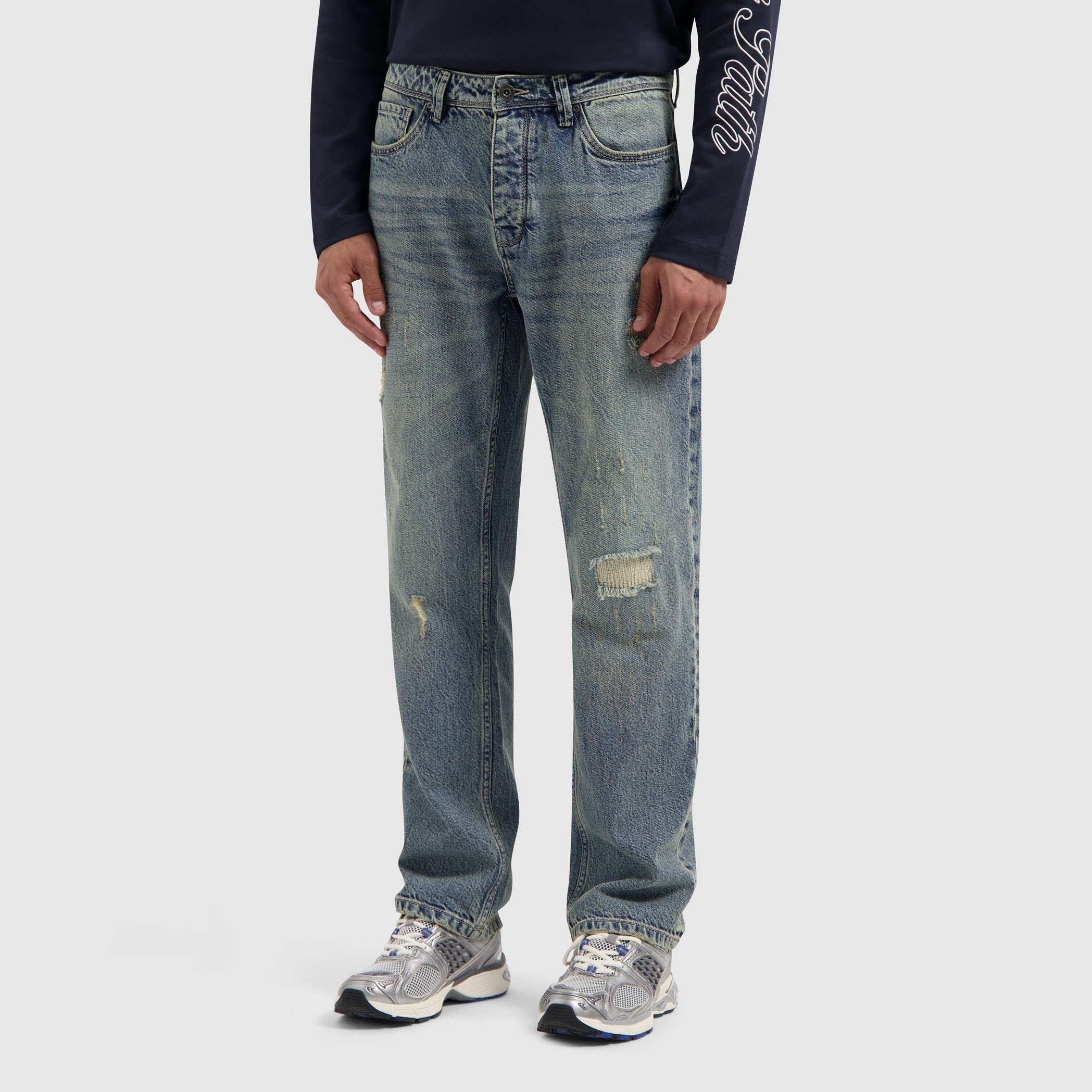 The Eric Regular Fit Jeans | Denim Blue Green