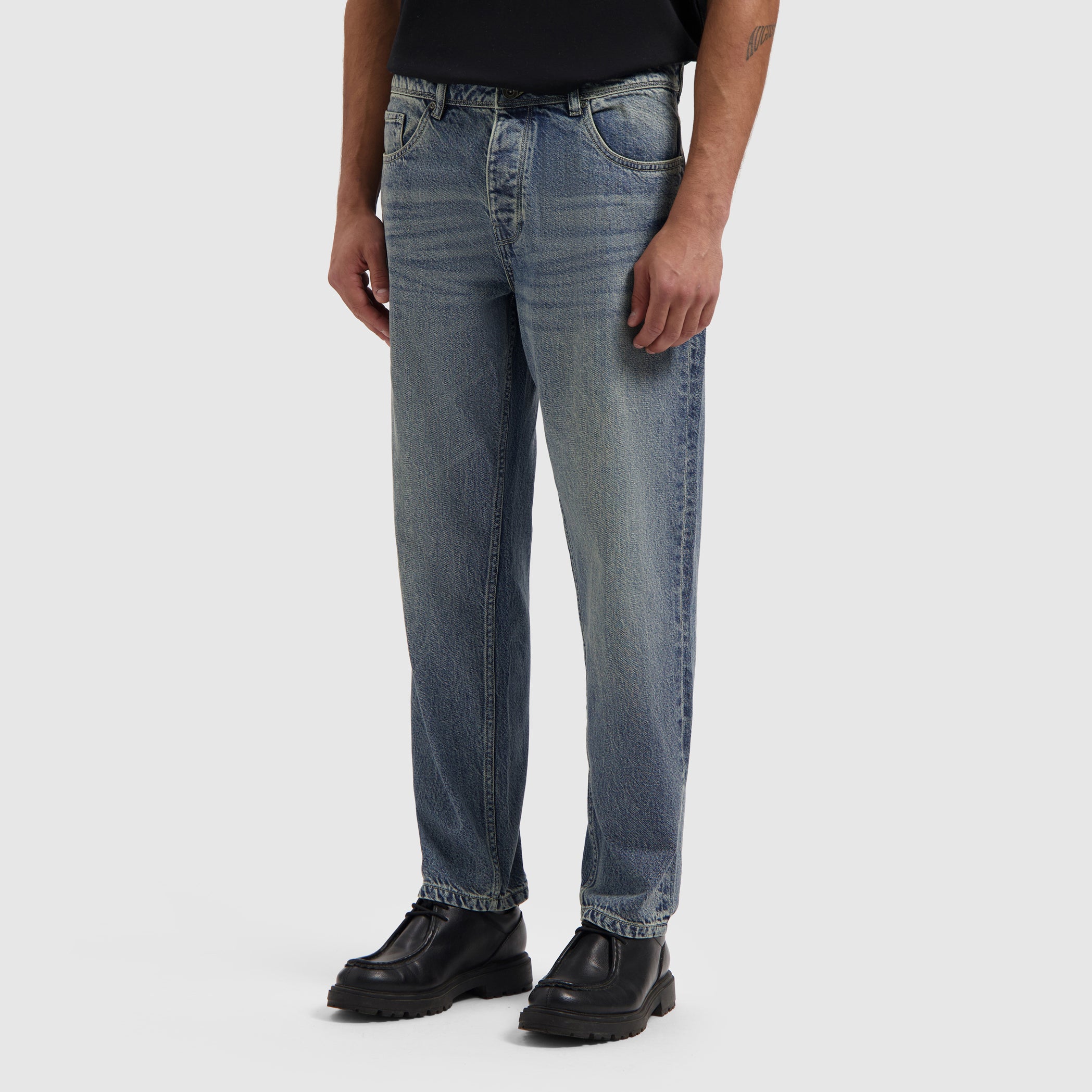 The Aiden Loose Fit Jeans | Denim Blue Green