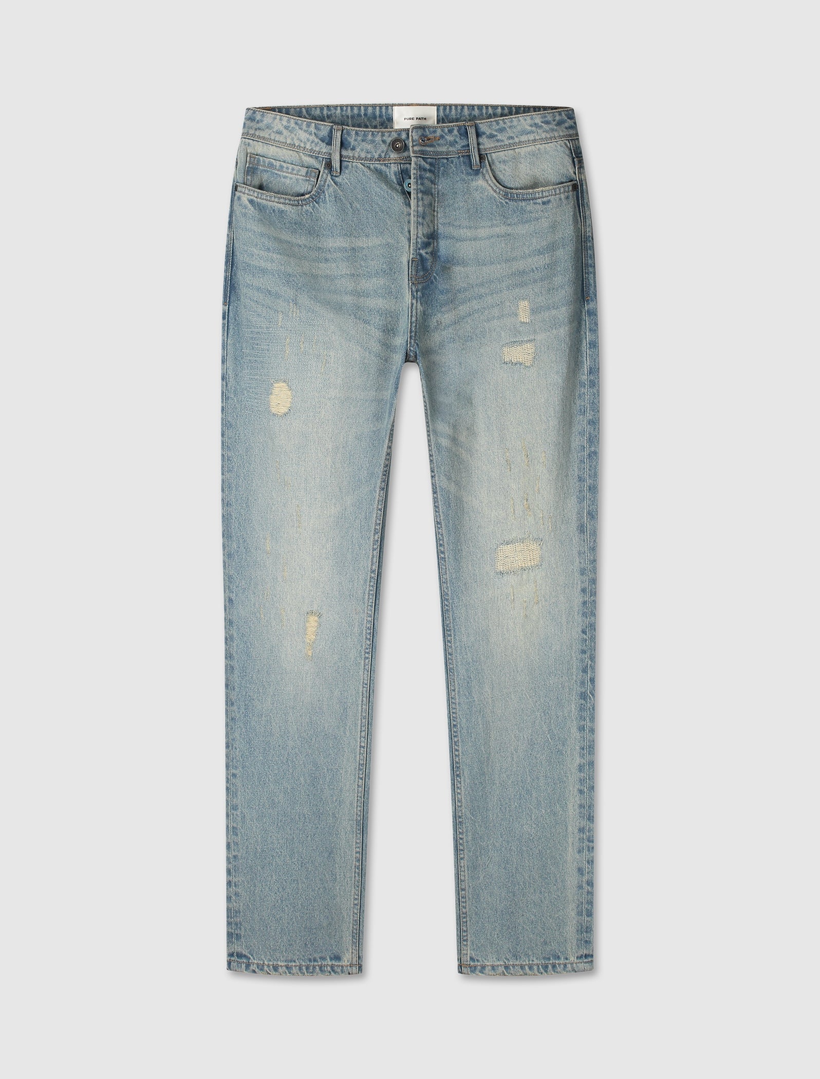 The Eric Regular Fit Jeans | Denim Blue Green