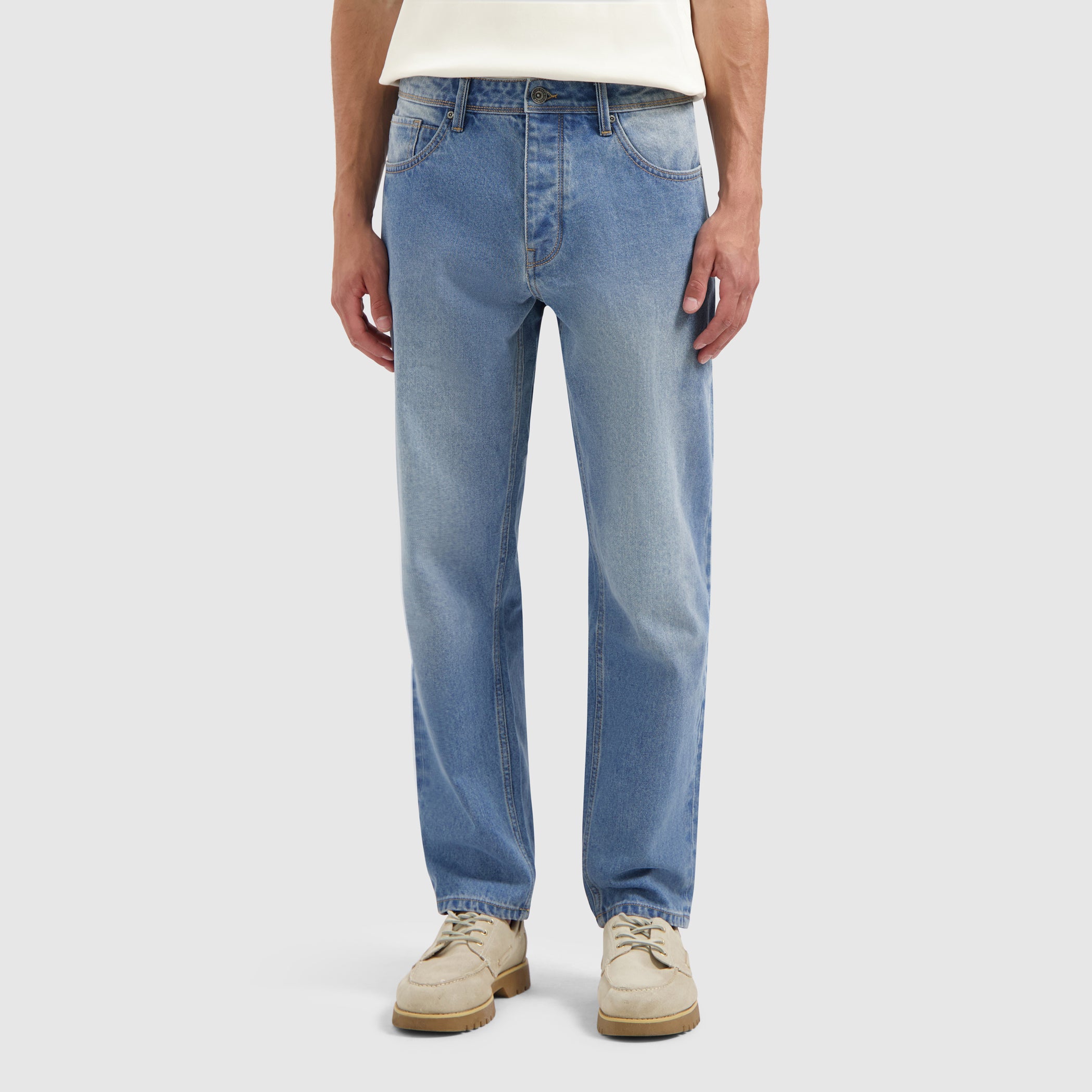 The Aiden Loose Fit Jeans | Denim Mid Blue
