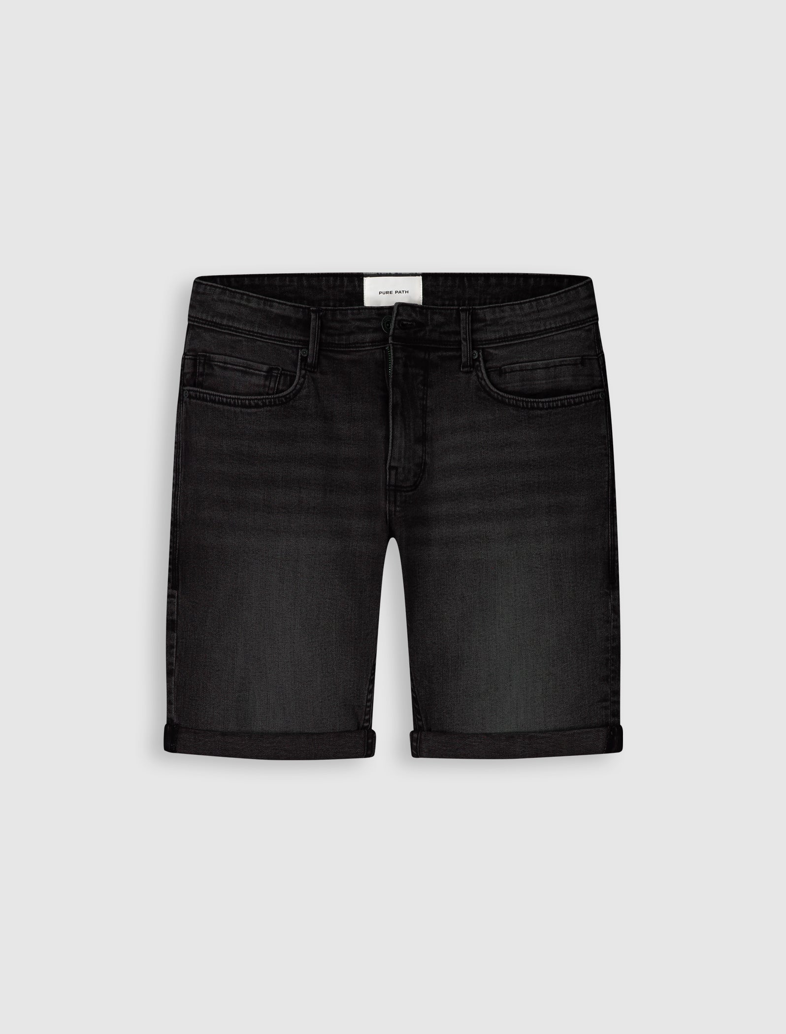 The Steve Skinny Fit Short | Denim Dark Grey