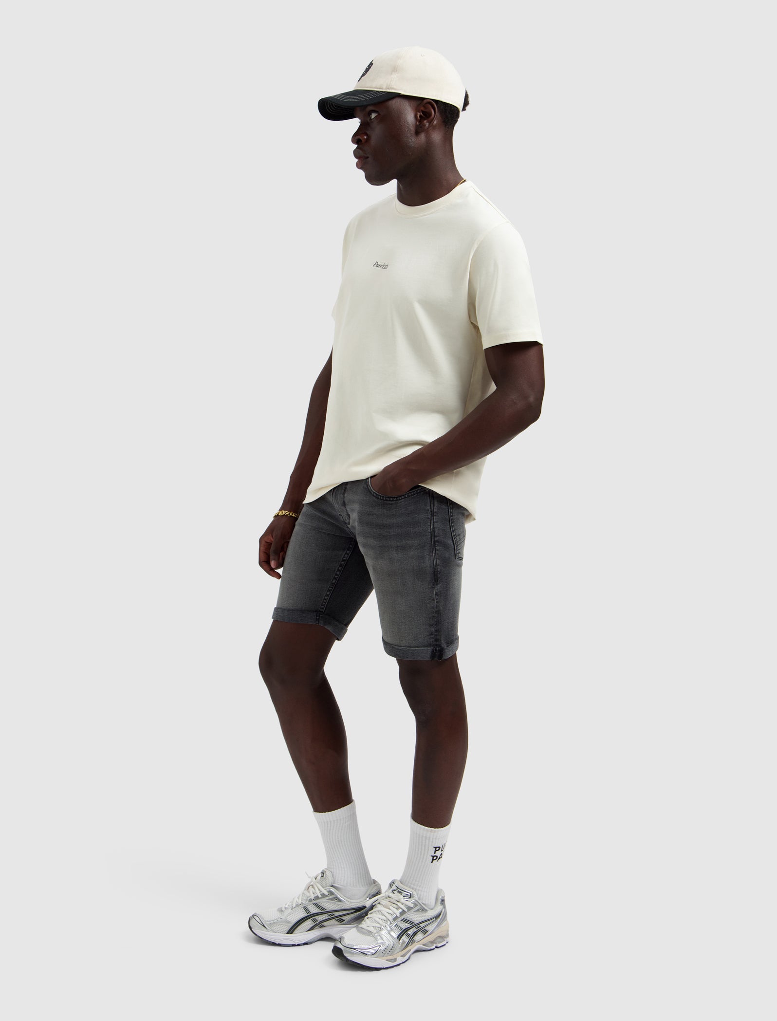 The Steve Skinny Fit Short | Denim Dark Grey