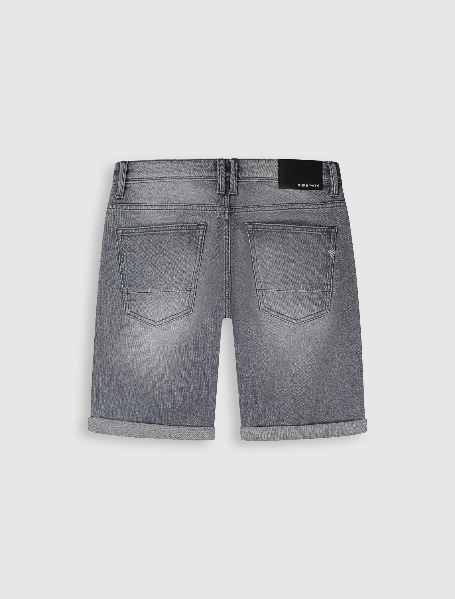 The Miles Slim Fit Short | Denim Light Grey