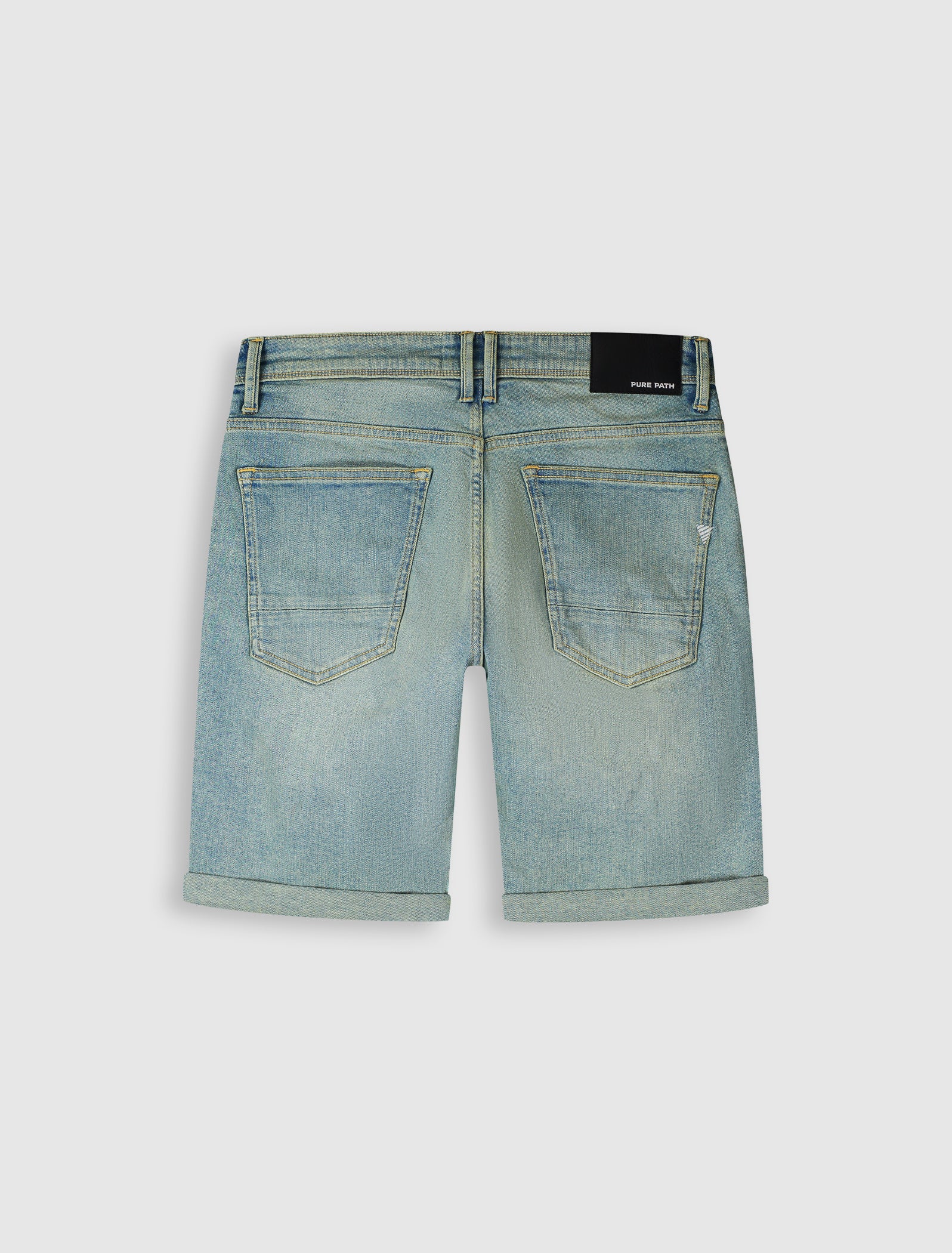 The Miles Slim Fit Short | Denim Blue Green