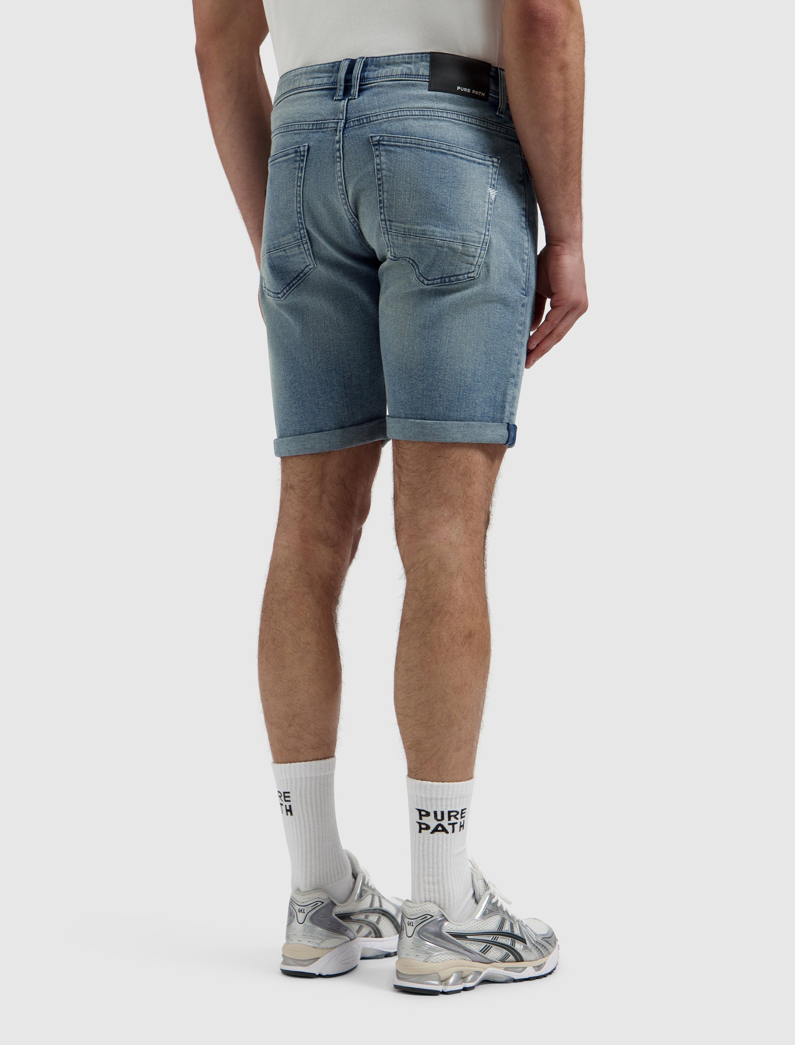 The Miles Slim Fit Short | Denim Mid Blue