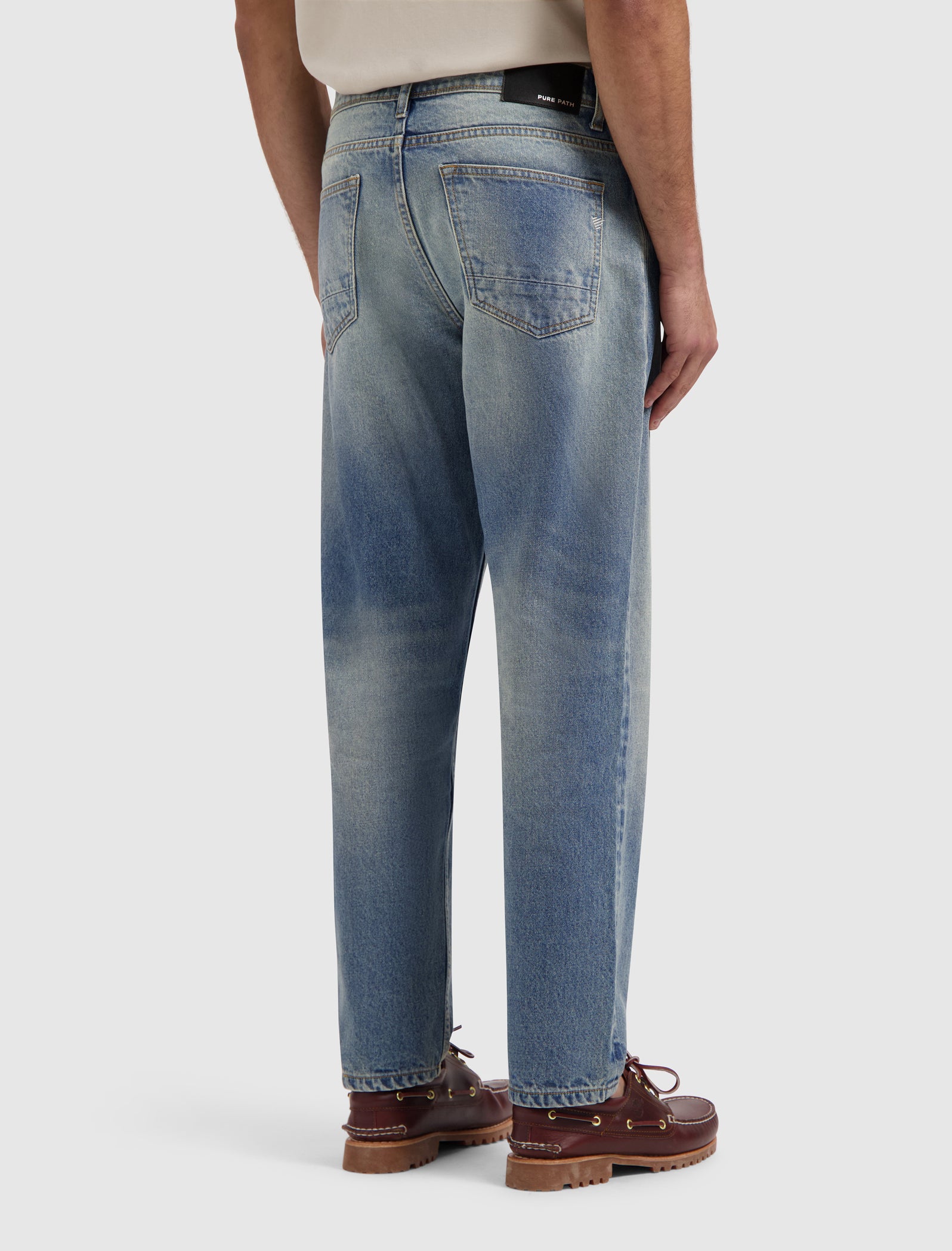 The Aiden Loose Fit Jeans | Denim Blue Green