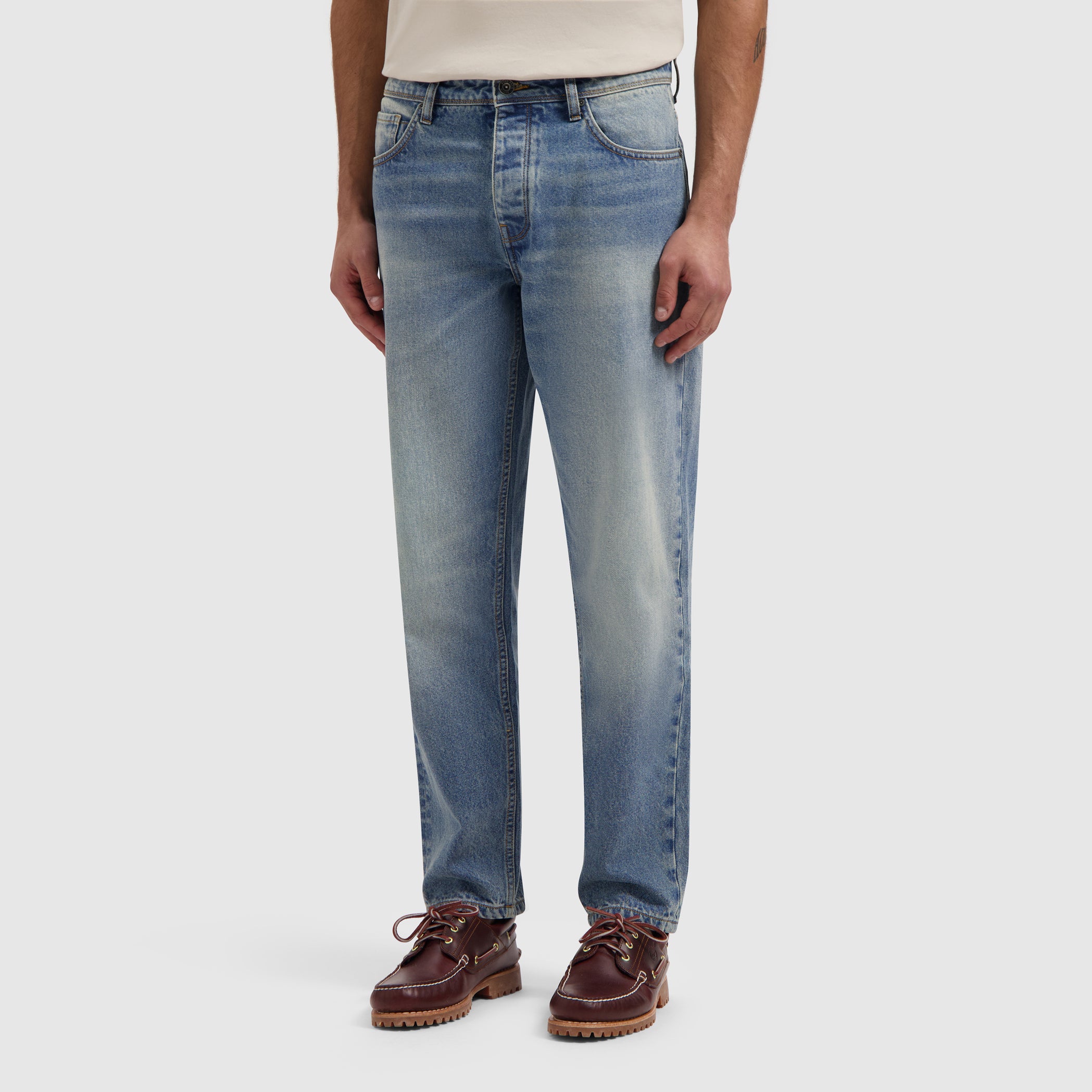 The Aiden Loose Fit Jeans | Denim Blue Green