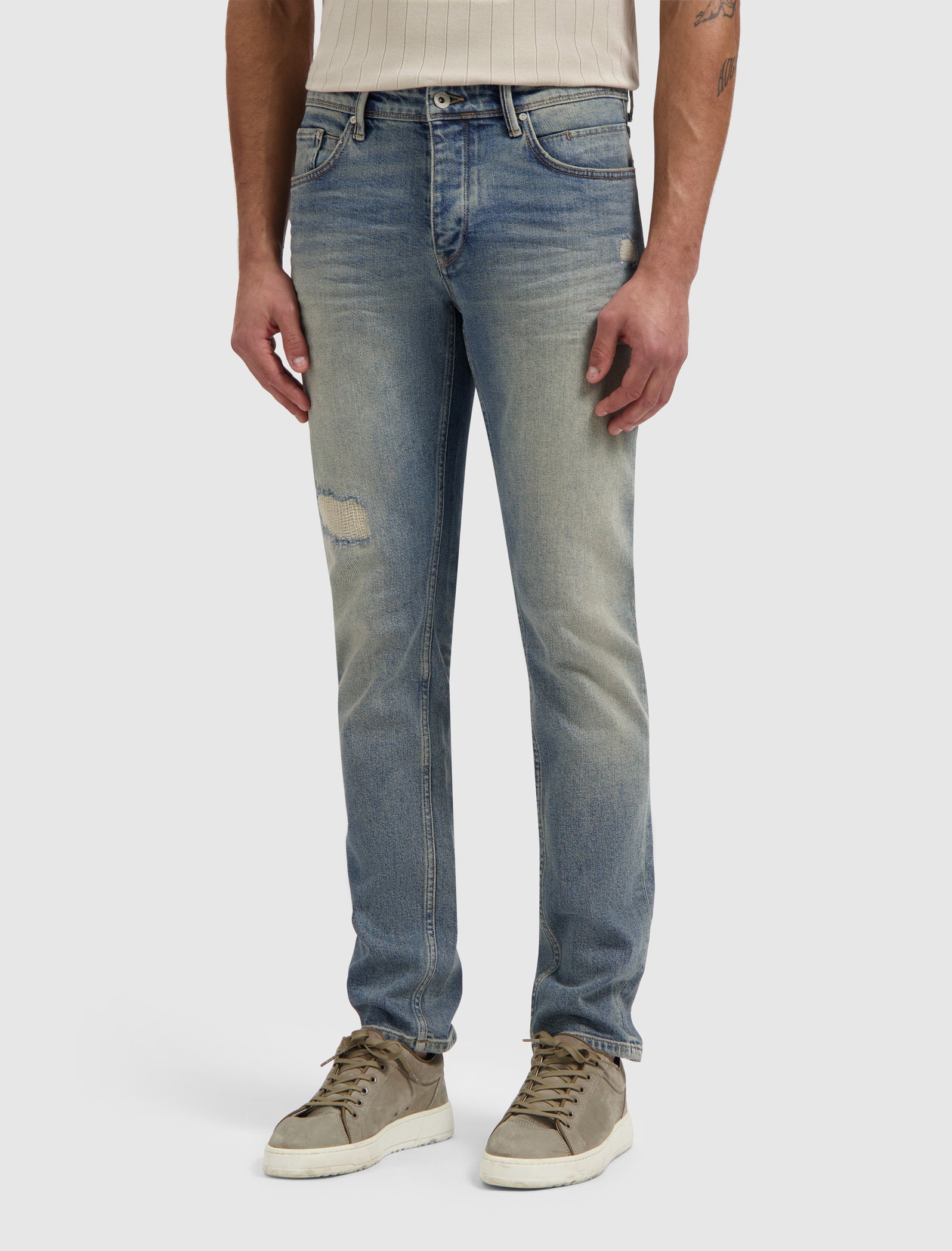 The Ryan Slim Fit Jeans | Denim Blue Green