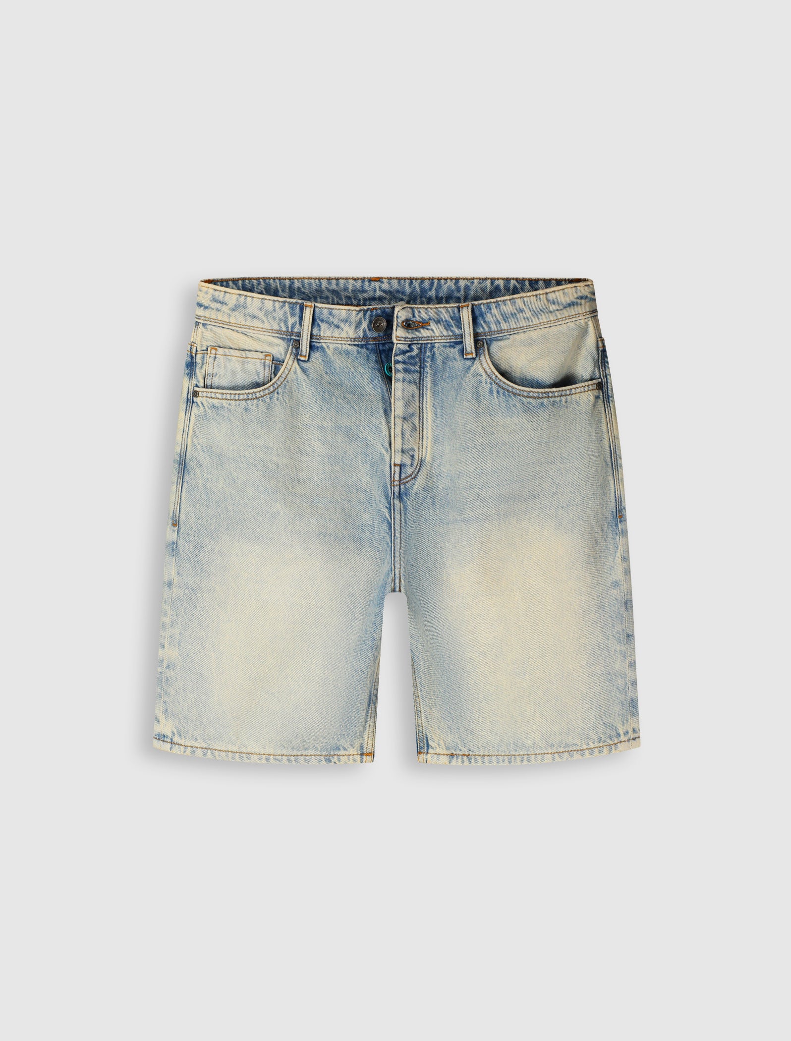 The Owen Regular Fit Short | Denim Blue Green