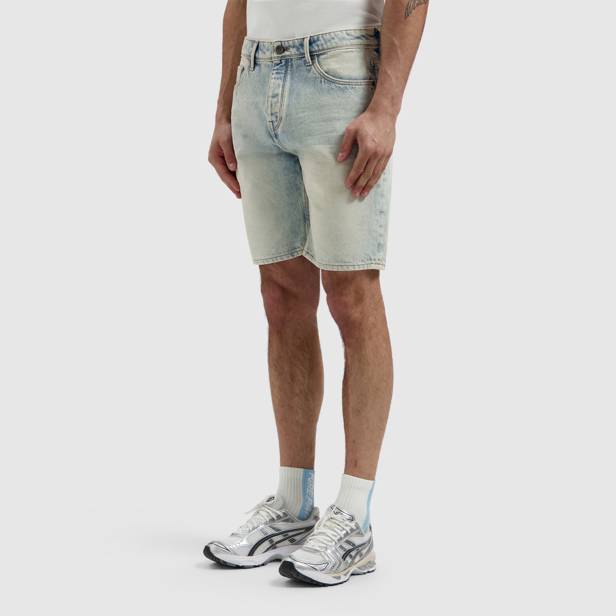 The Owen Regular Fit Short | Denim Blue Green