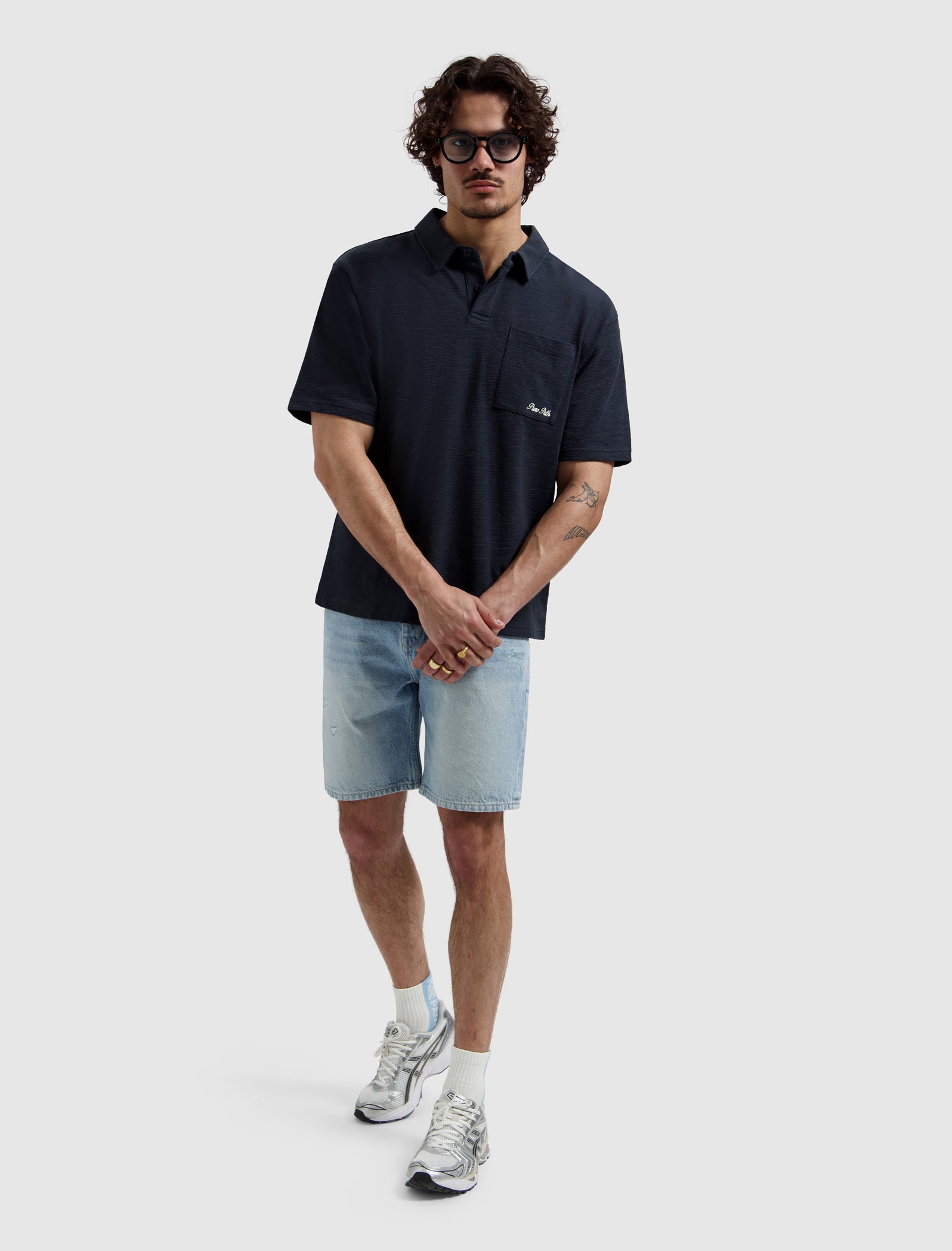 The Owen Regular Fit Short | Denim Light Blue
