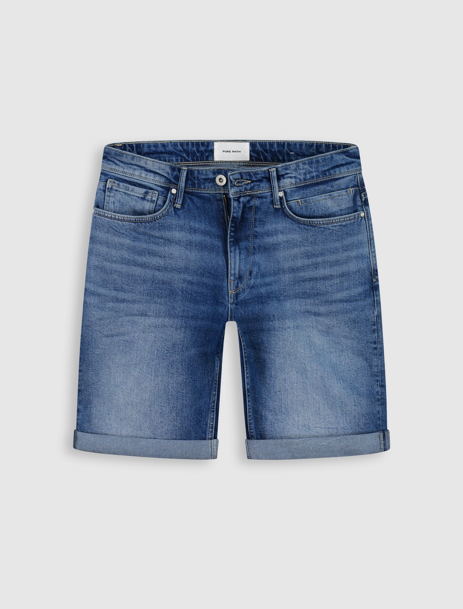 The Miles Slim Fit Short | Denim Mid Blue