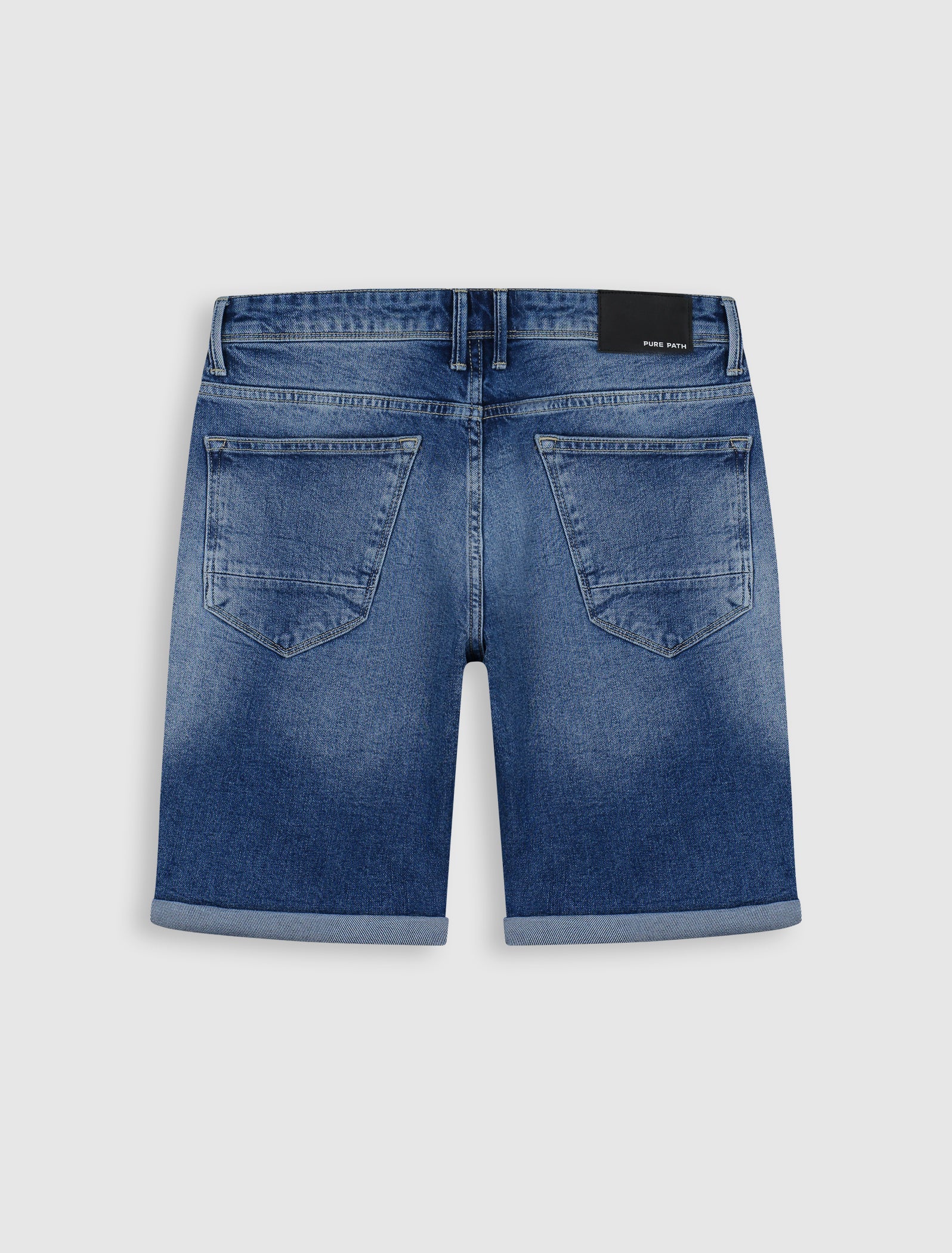 The Miles Slim Fit Short | Denim Mid Blue