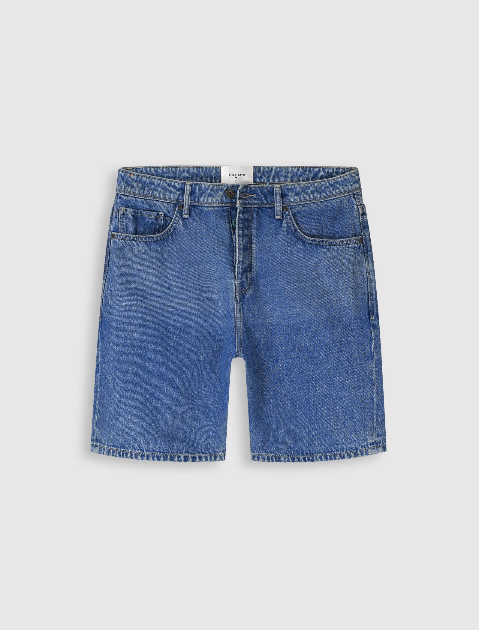 The Owen Regular Fit Short | Denim Mid Blue