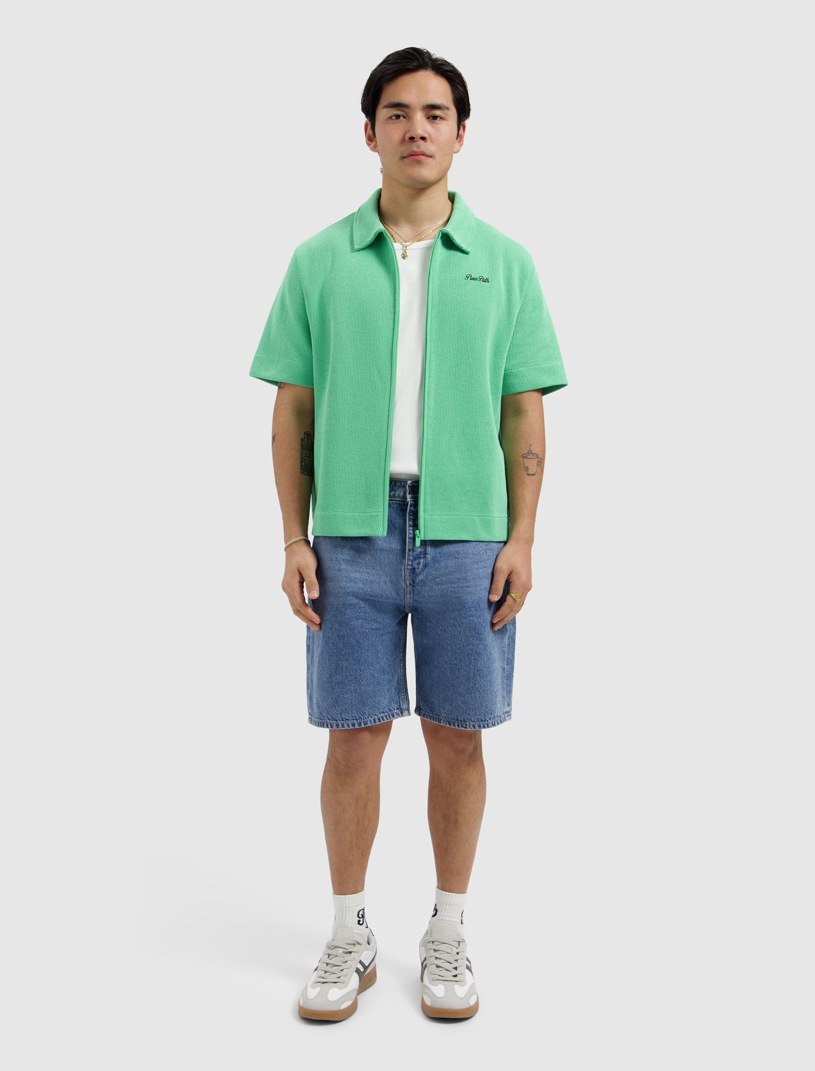 The Owen Regular Fit Short | Denim Mid Blue