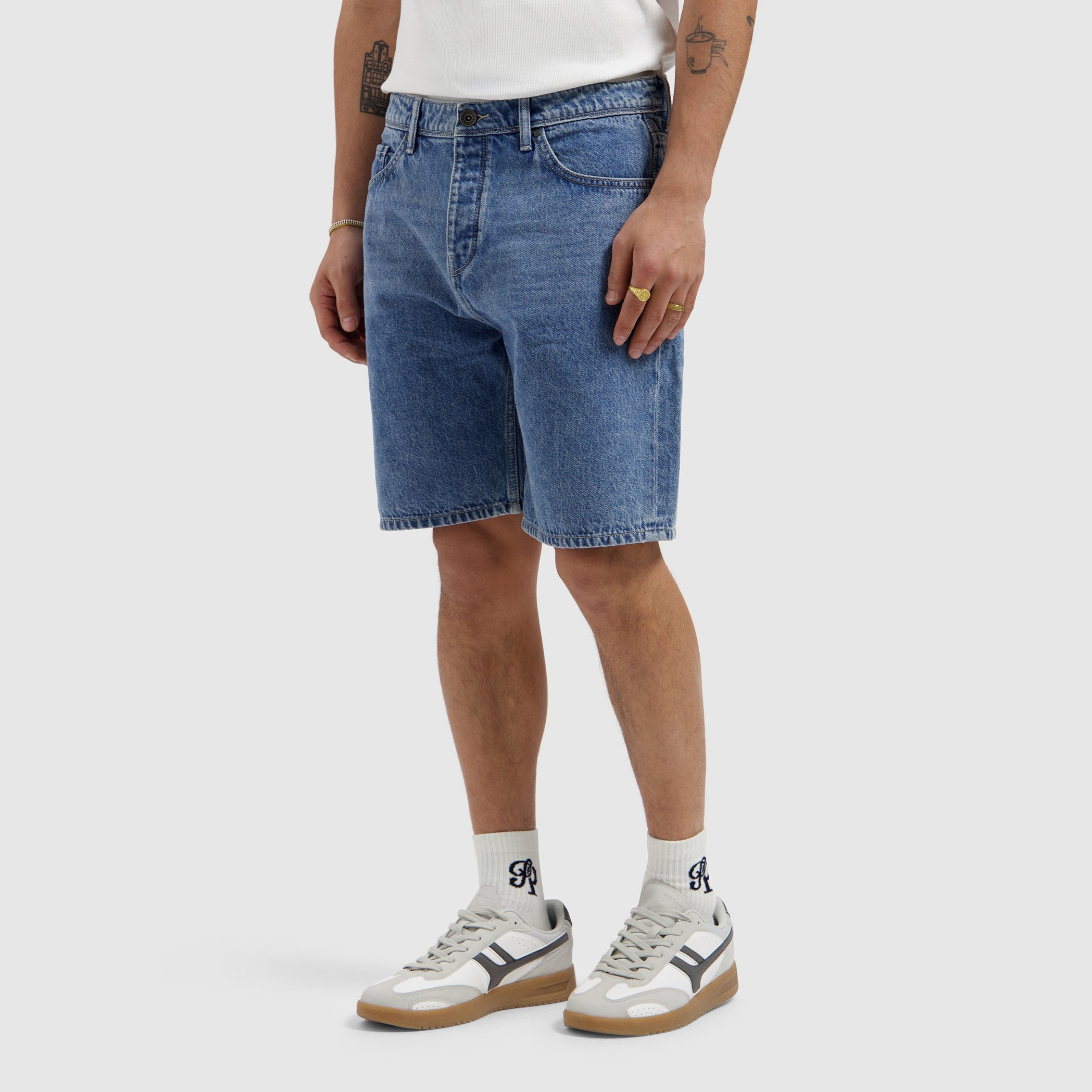 The Owen Regular Fit Short | Denim Mid Blue