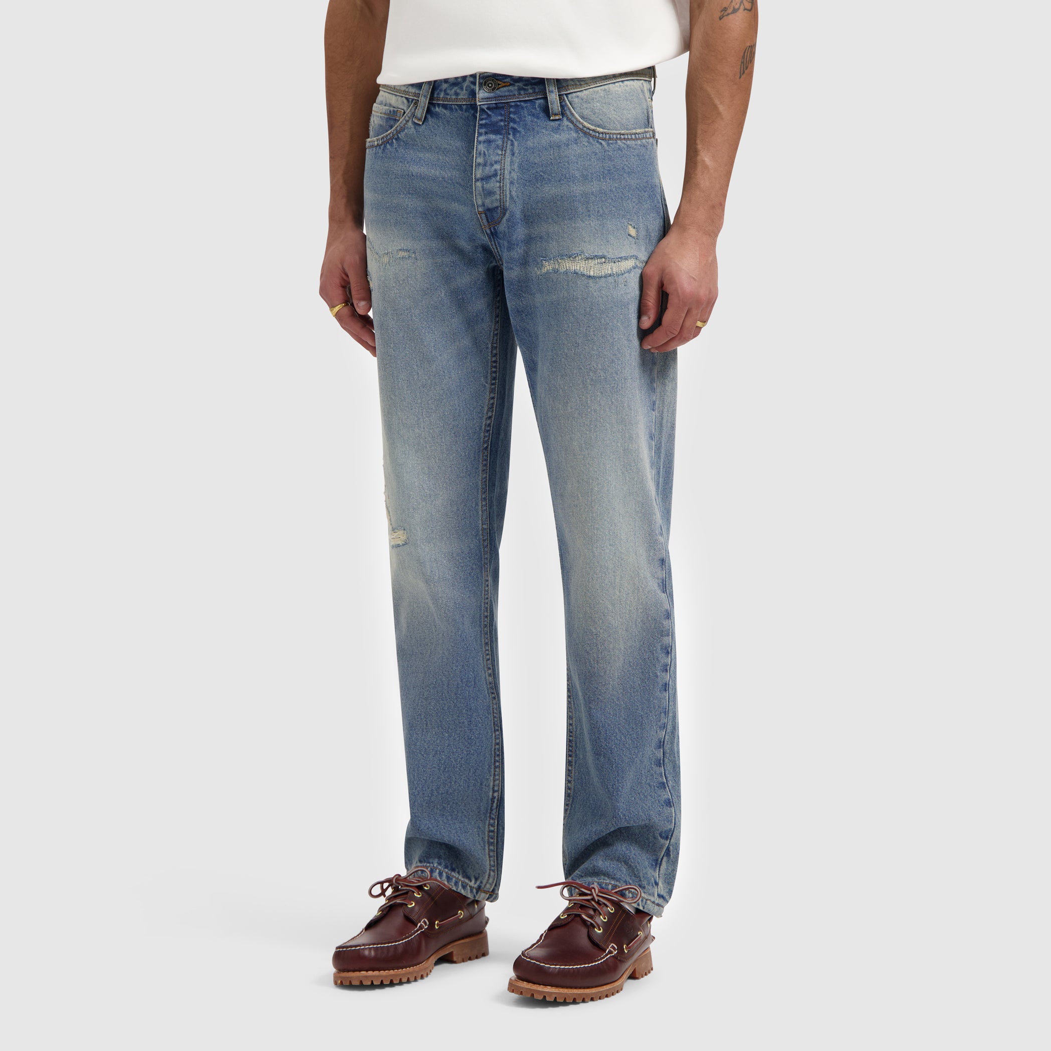 The Eric Regular Fit Jeans | Denim Blue Green