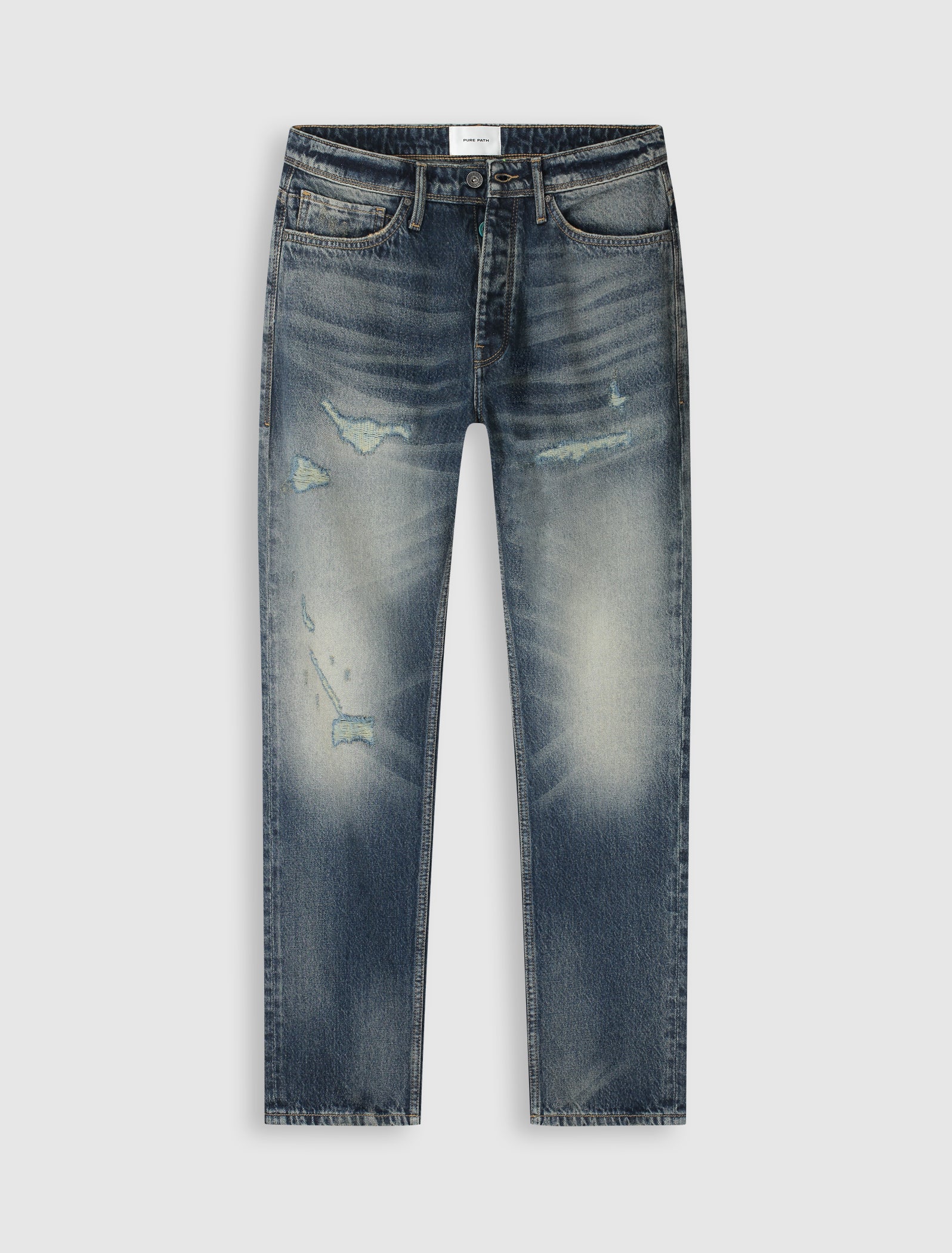 The Eric Regular Fit Jeans | Denim Blue Green