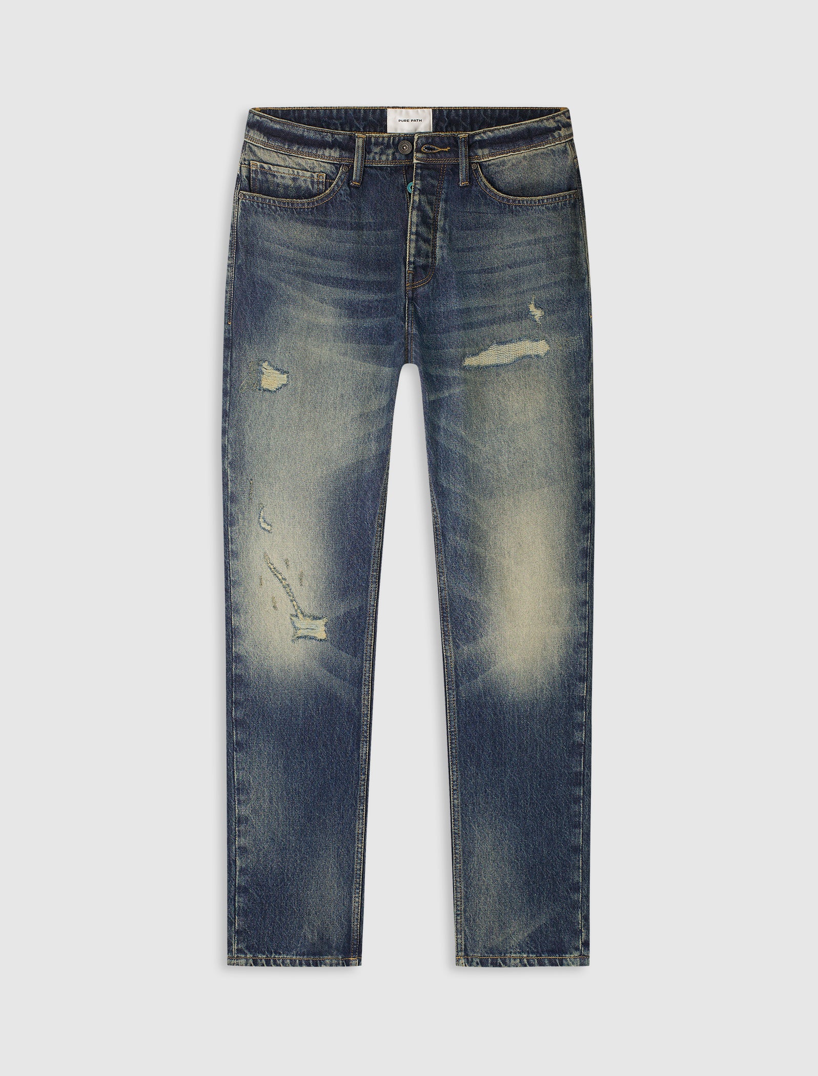 The Eric Regular Fit Jeans | Denim Blue Green
