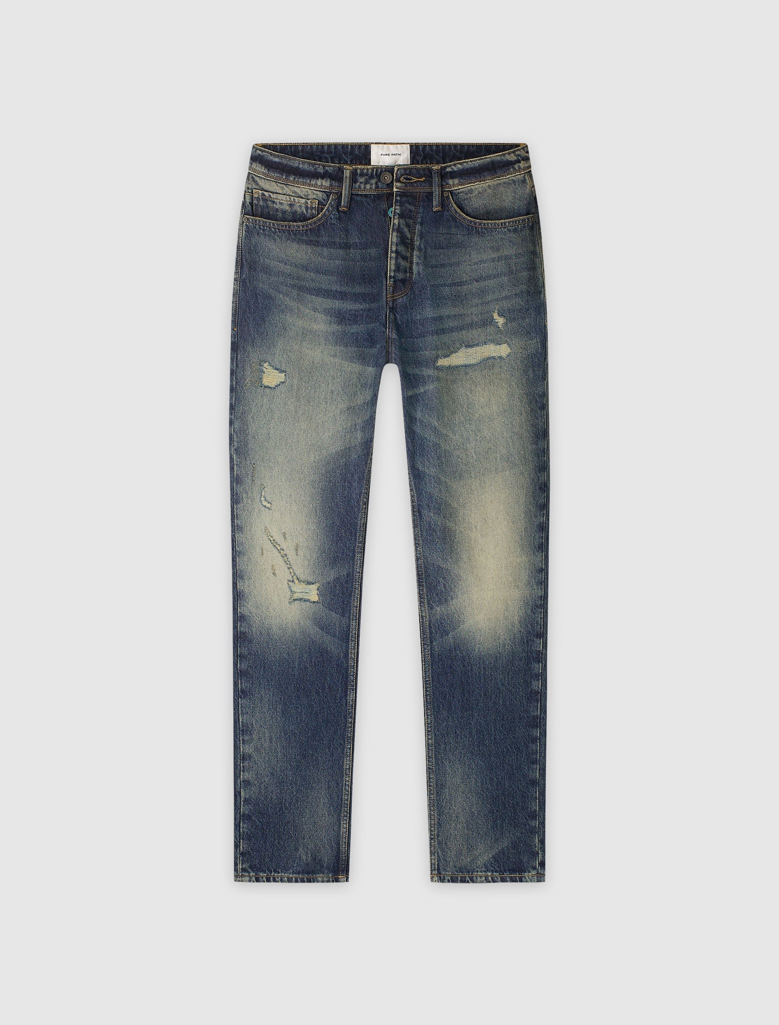 The Eric Regular Fit Jeans | Denim Blue Green