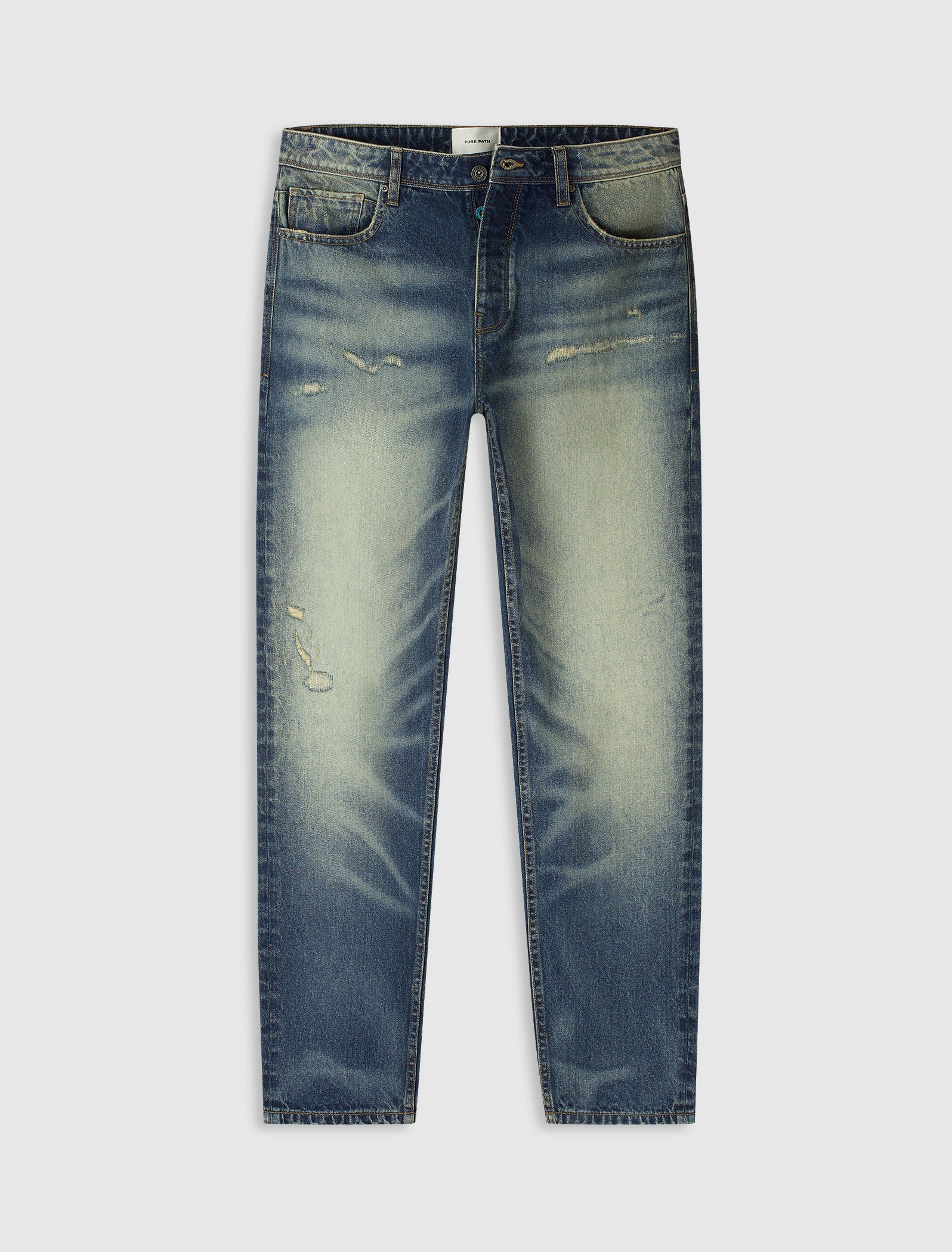The Aiden Loose Fit Jeans | Denim Blue Green