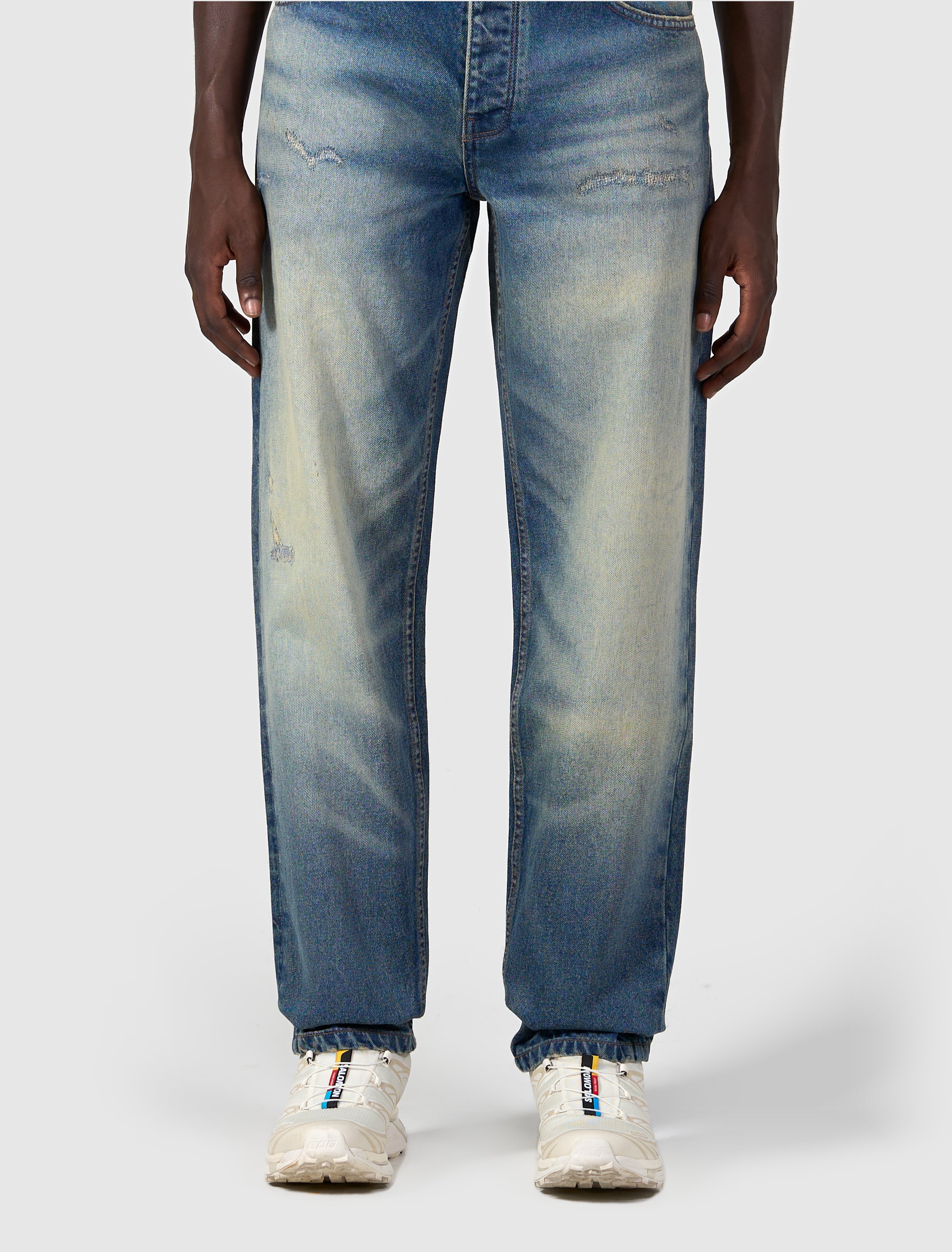 The Aiden Loose Fit Jeans | Denim Blue Green