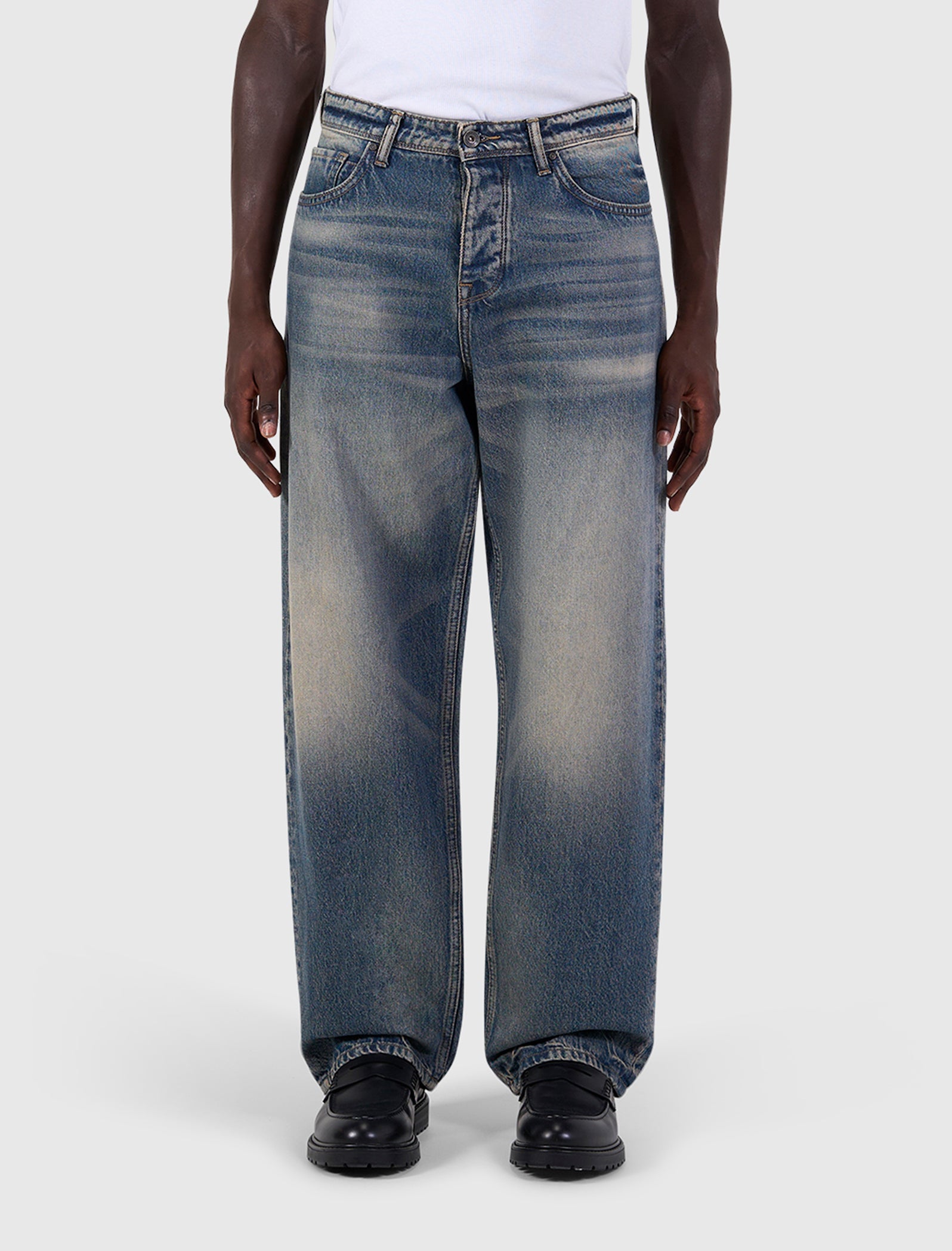 The Chase Loose Fit Jeans | Denim Blue Green