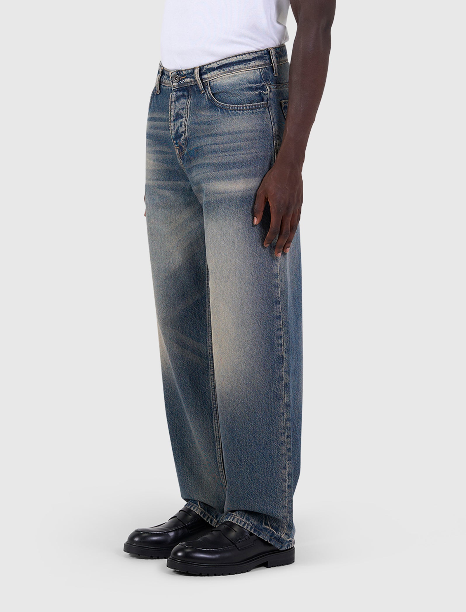 The Chase Loose Fit Jeans | Denim Blue Green