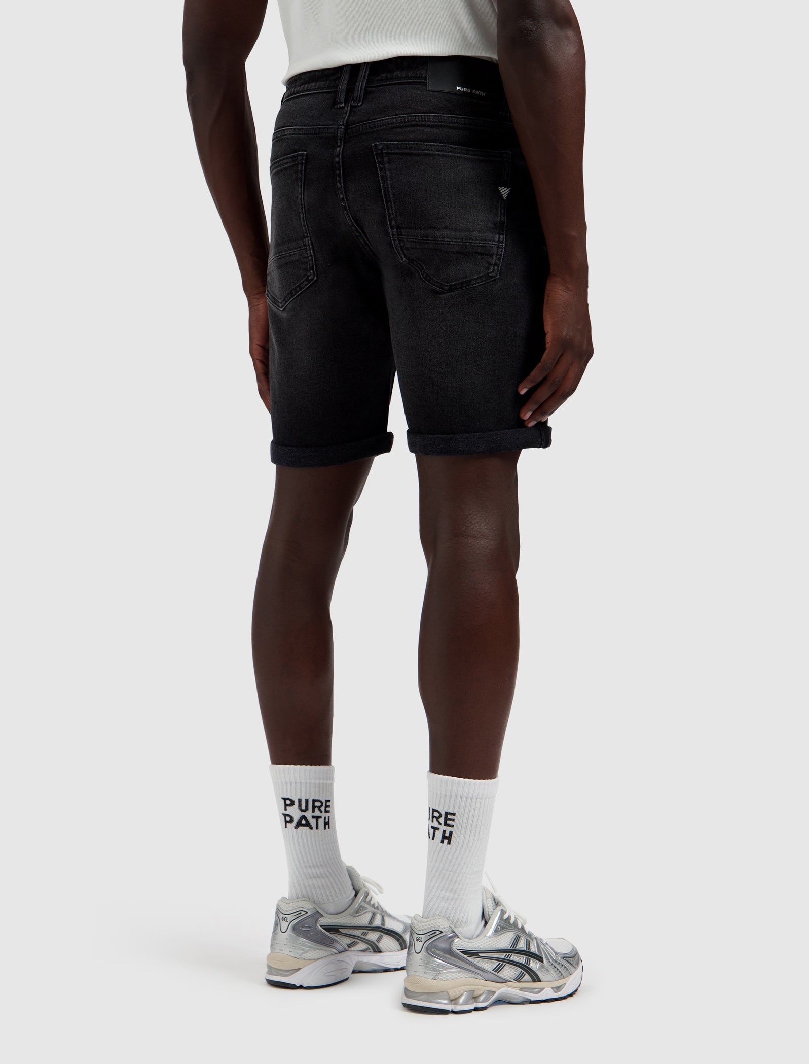 The Miles Slim Fit Short | Denim Dark Grey