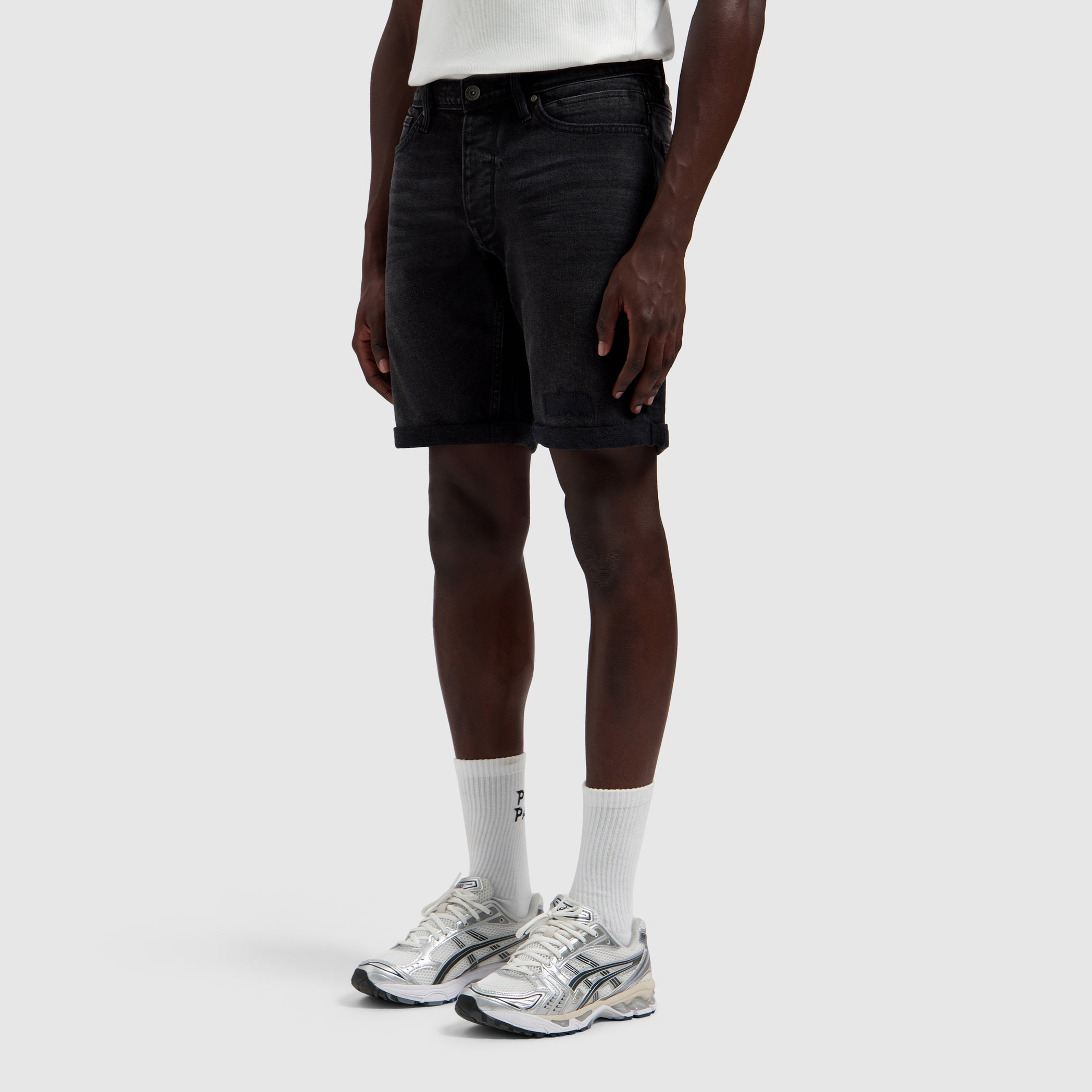 The Miles Slim Fit Short | Denim Dark Grey