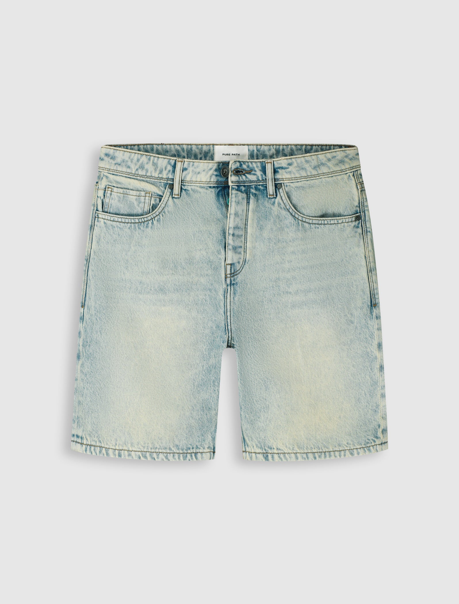 The Owen Regular Fit Short | Denim Blue Green